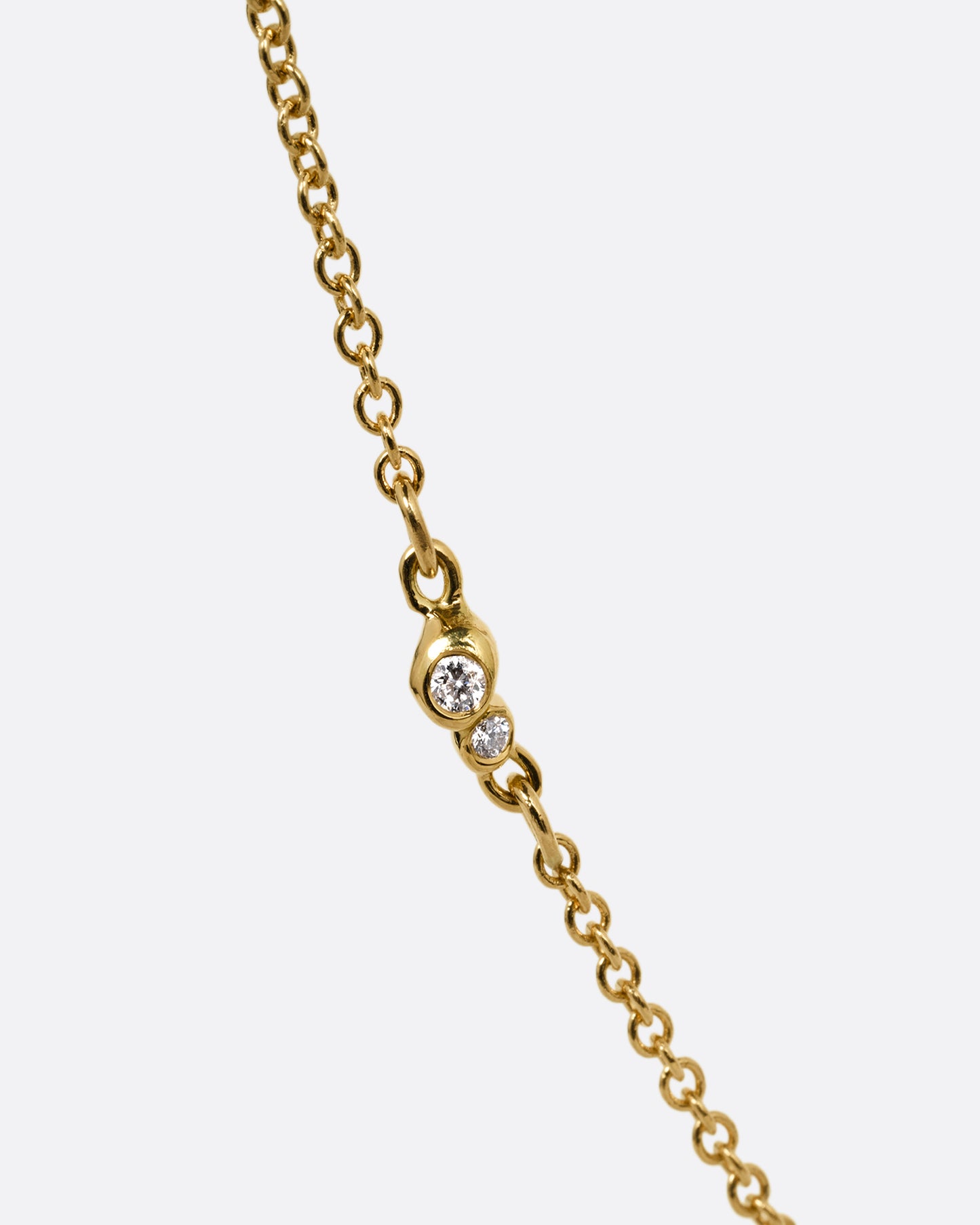 Half Moon Diamond Pendant Necklace