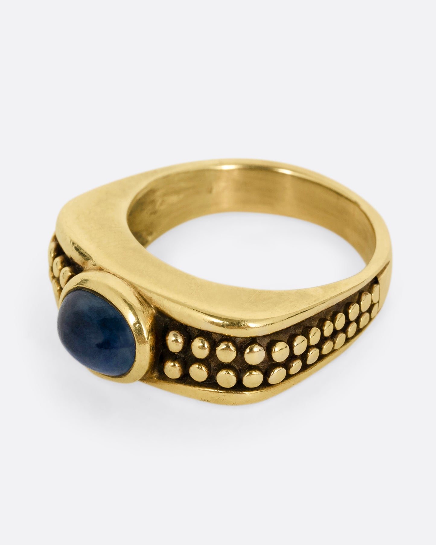 Sapphire Cabochon Ring