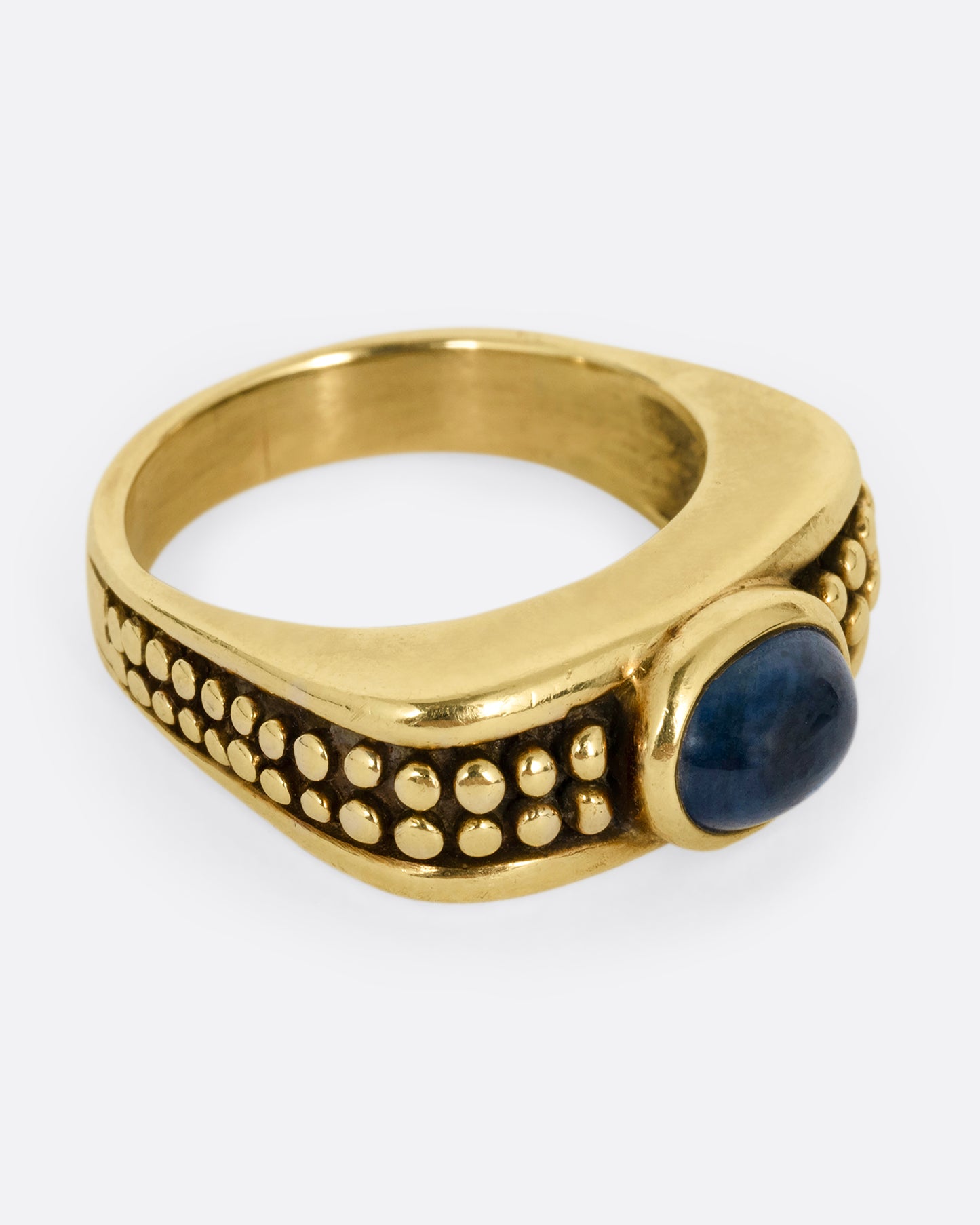 Sapphire Cabochon Ring