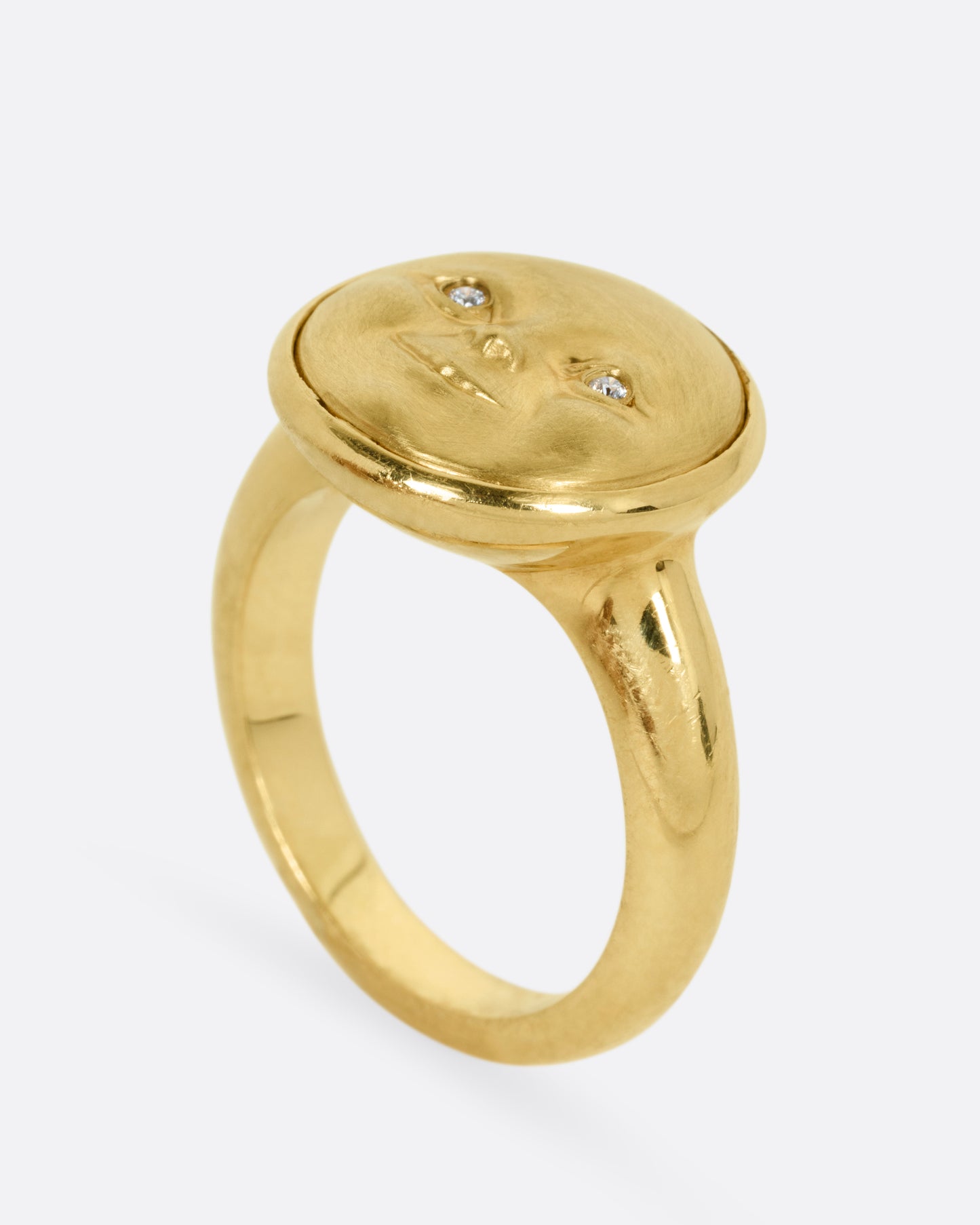 Diamond Moonface Ring
