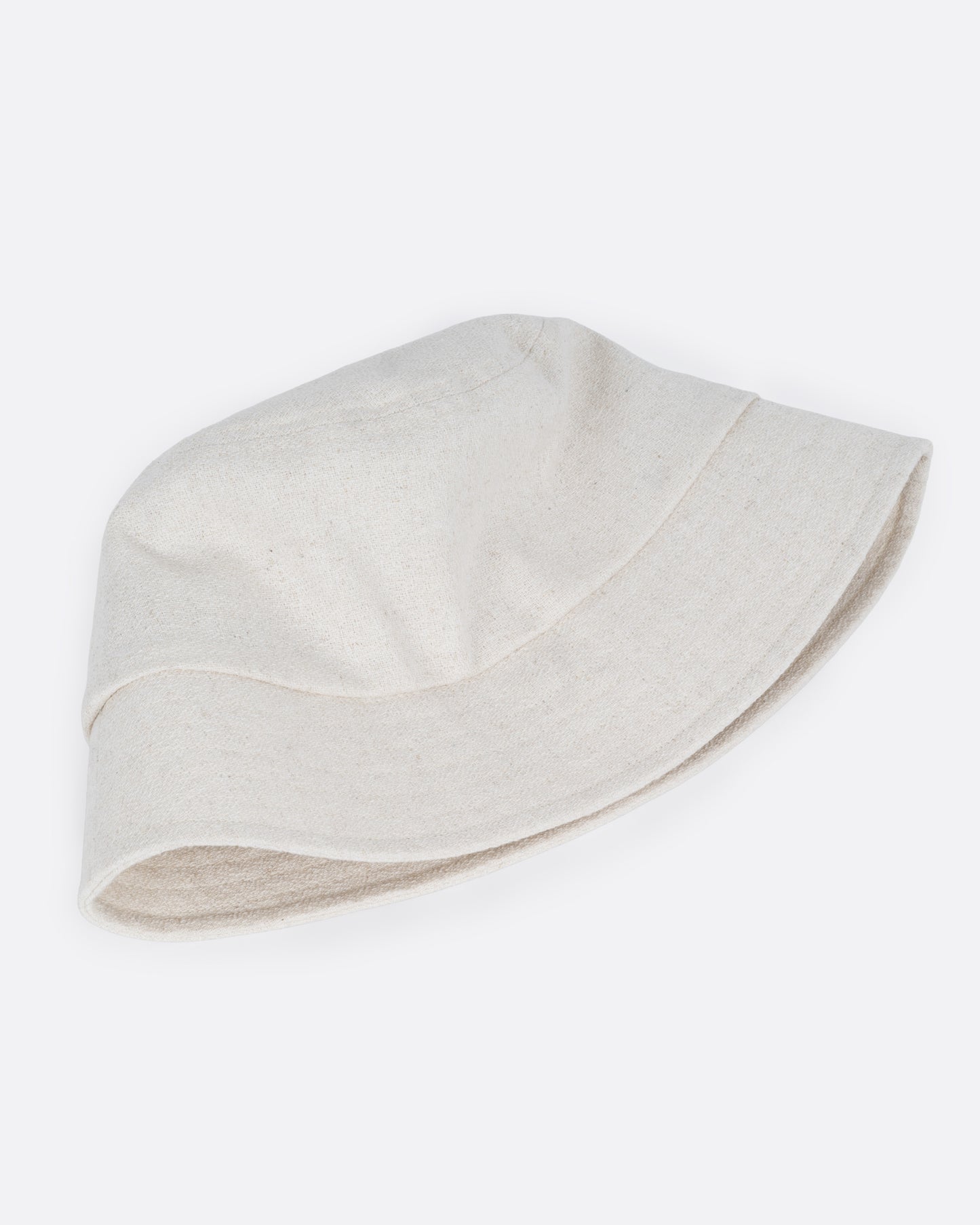 White Short Brim Bucket Hat