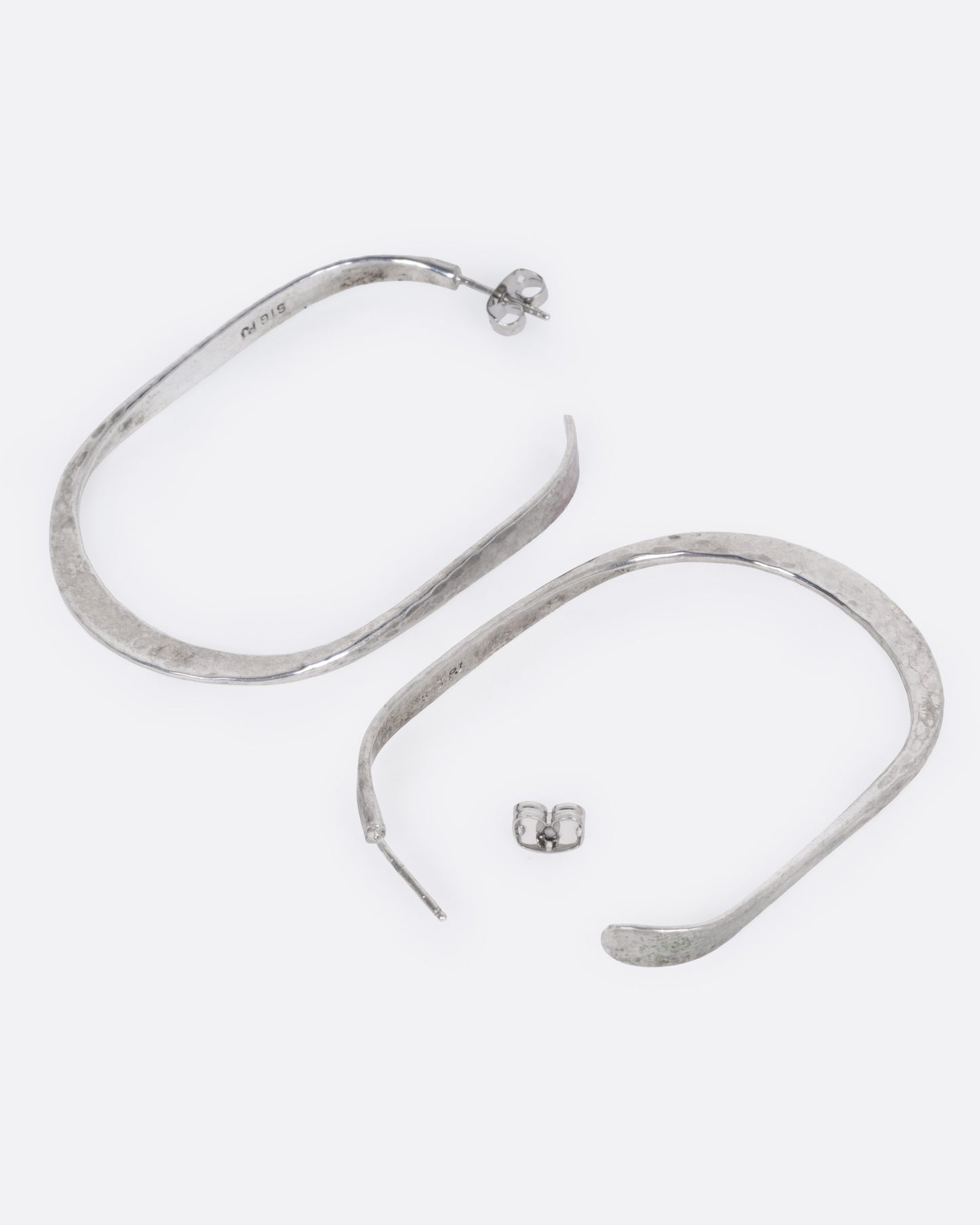 Hammered Hoop Earrings