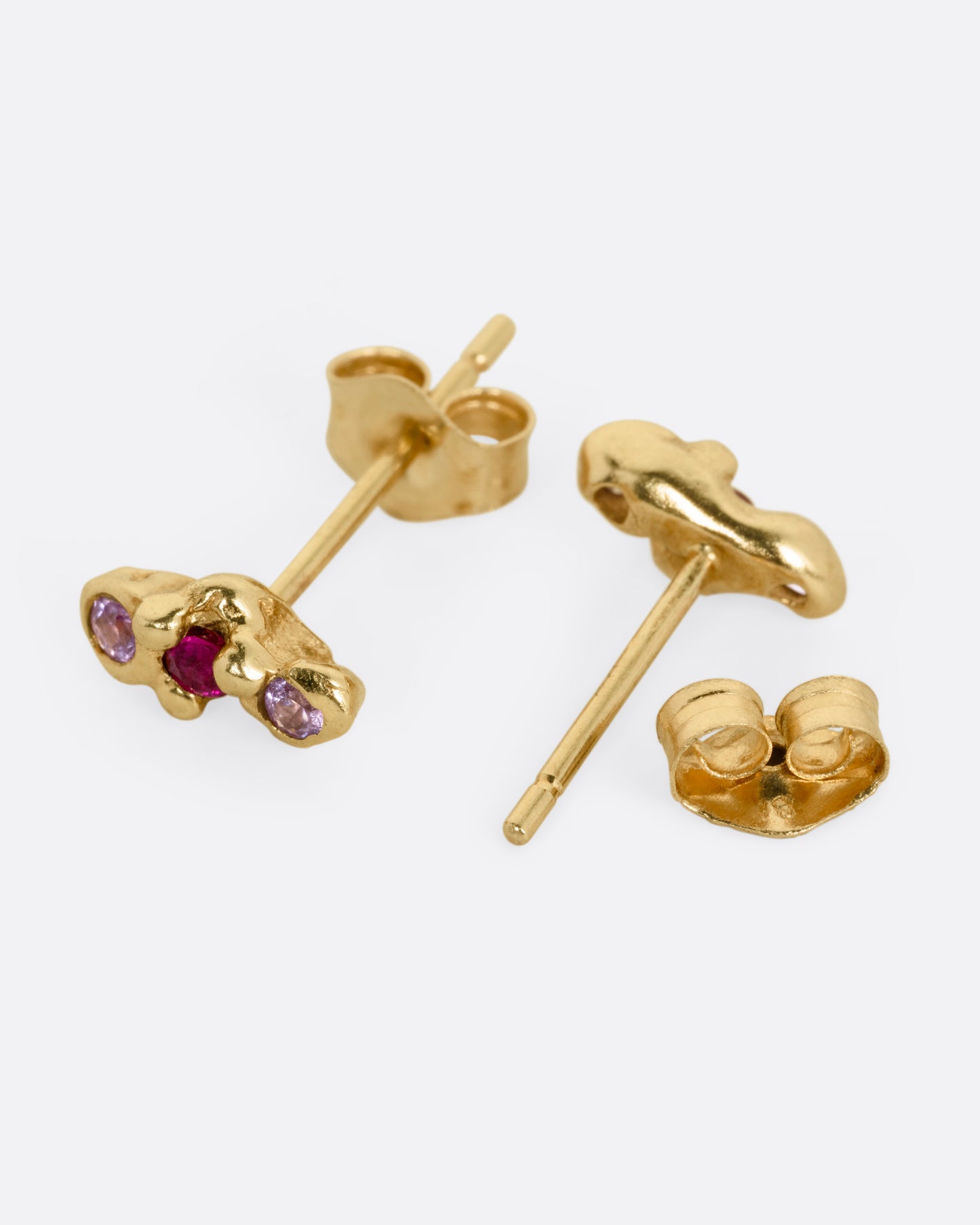 Sapphire Cloud Stud Earrings