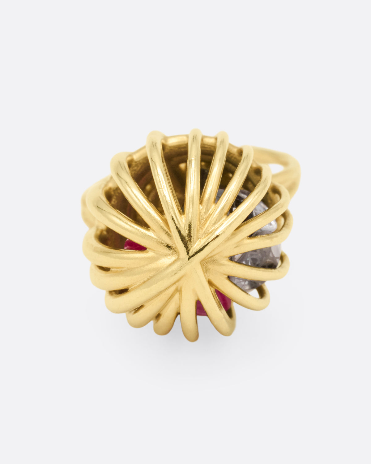 Ruby and Sapphire Rattled Ring