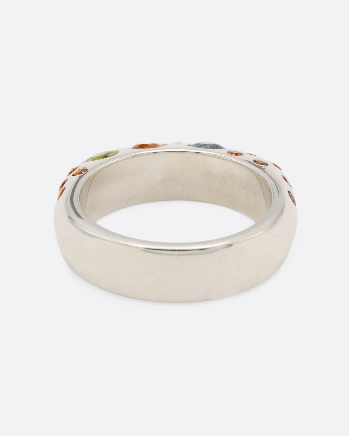 Orange, Blue, and Pink Sapphire Baby Boo Ring