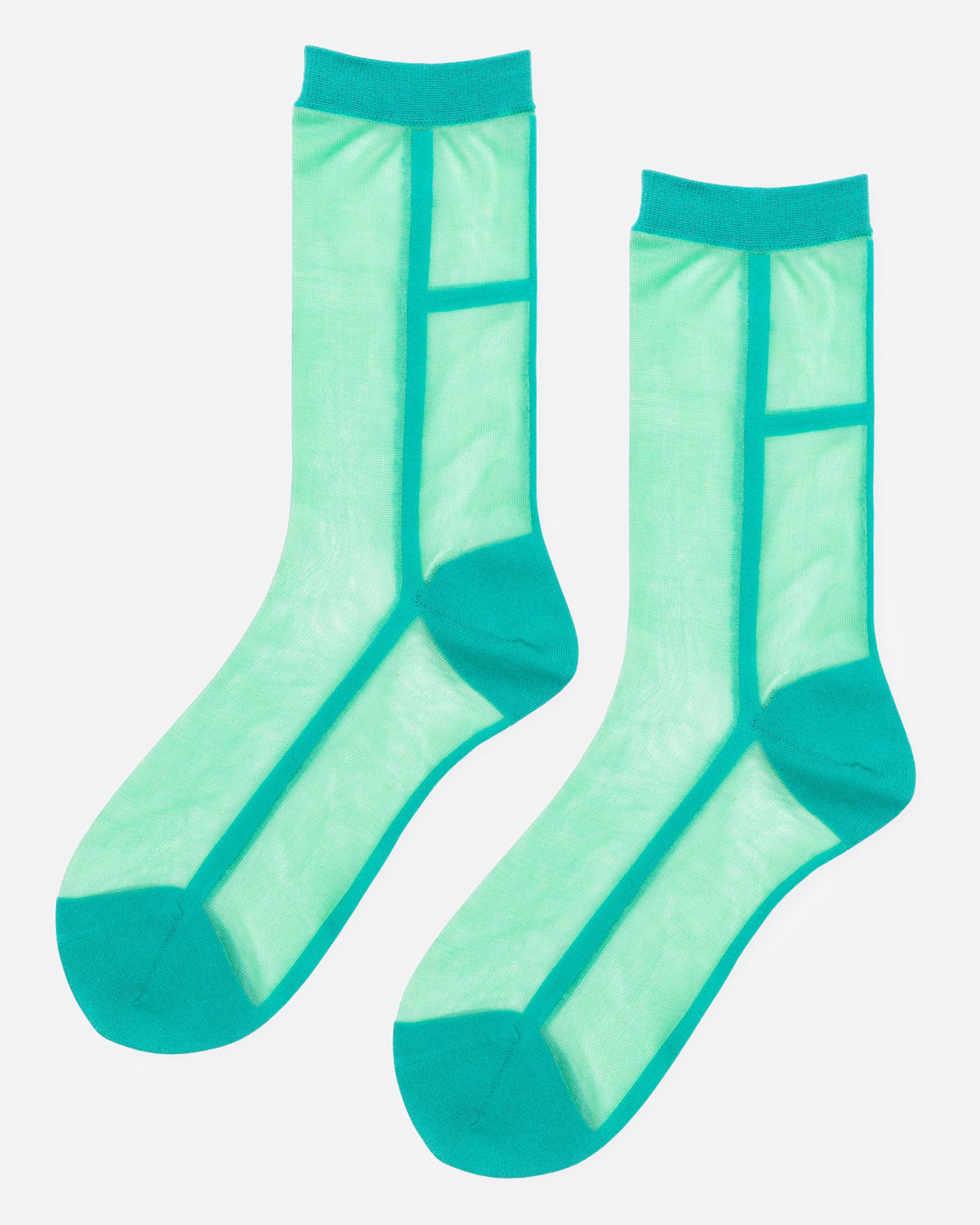 Sea Green Bojagi Socks