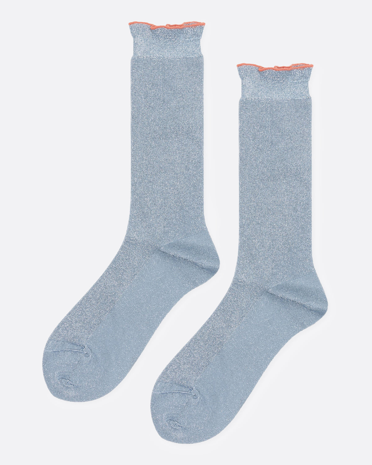 Baby Blue Lumiesta Crew Socks