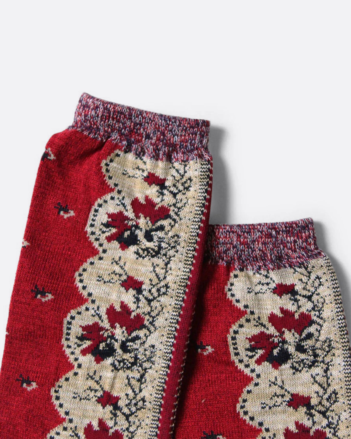 Kapital Red Rockwell Bandana Socks