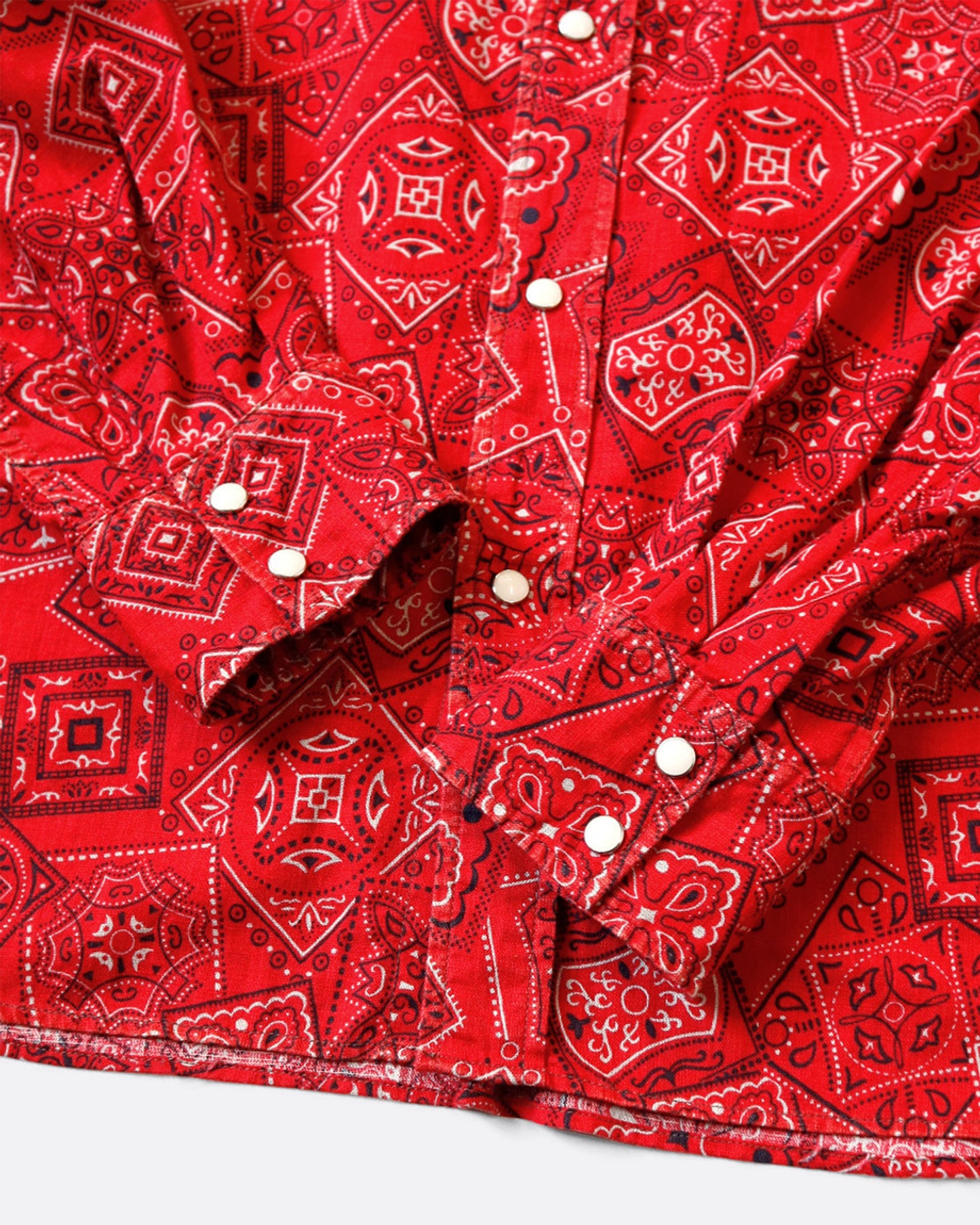 Kapital Red Sheeting Bandana Cookie Shirt