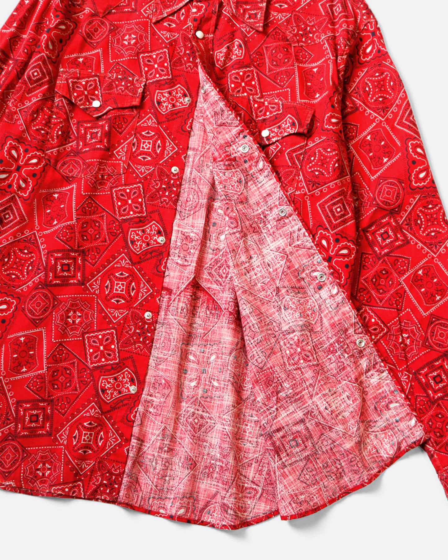 Kapital Red Sheeting Bandana Cookie Shirt