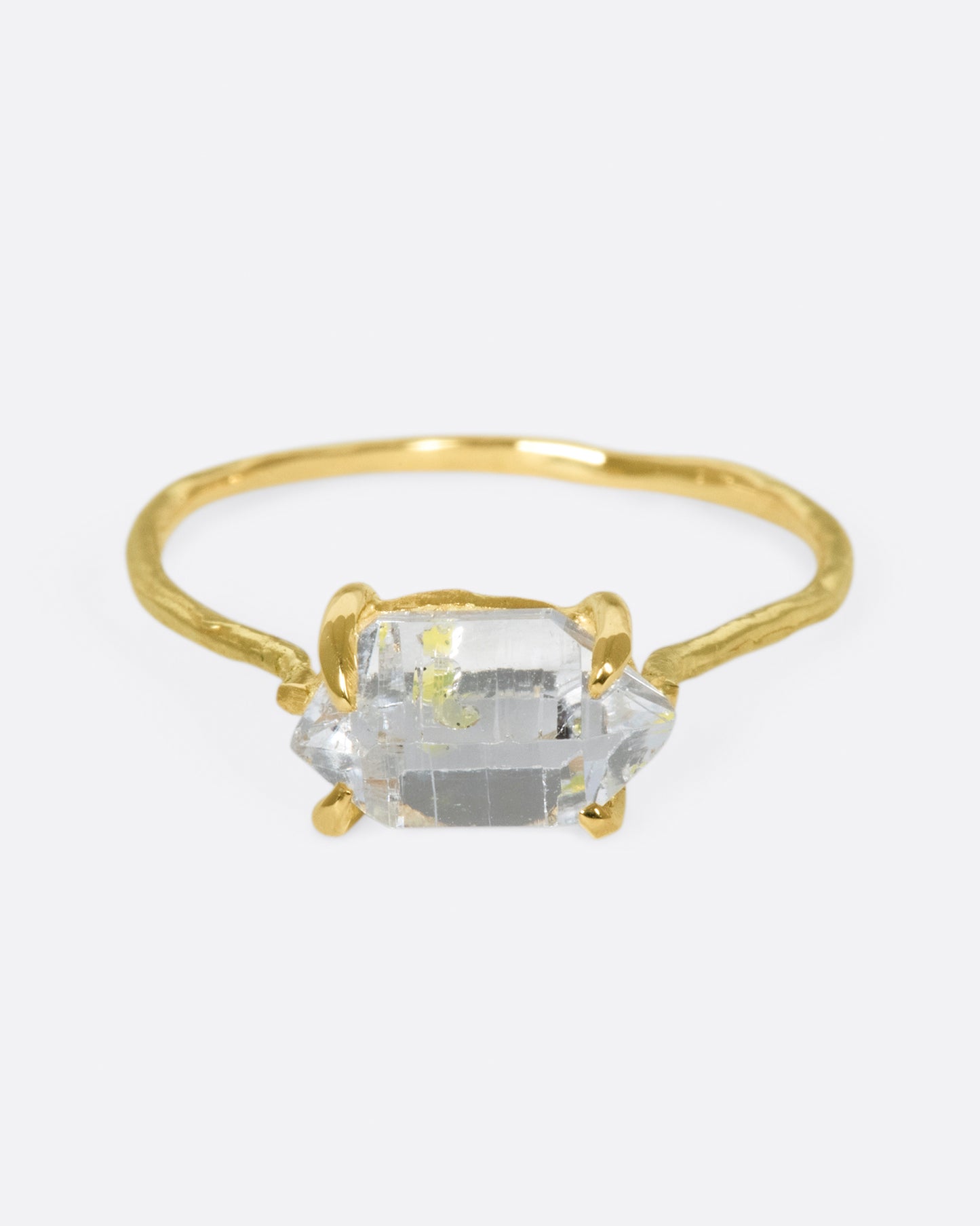 Also known as a golden enhydro quartz, petroleum quartz is one of the most special forms of quartz crystals.