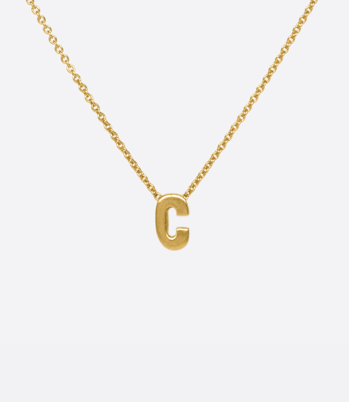Micro Initial Necklace