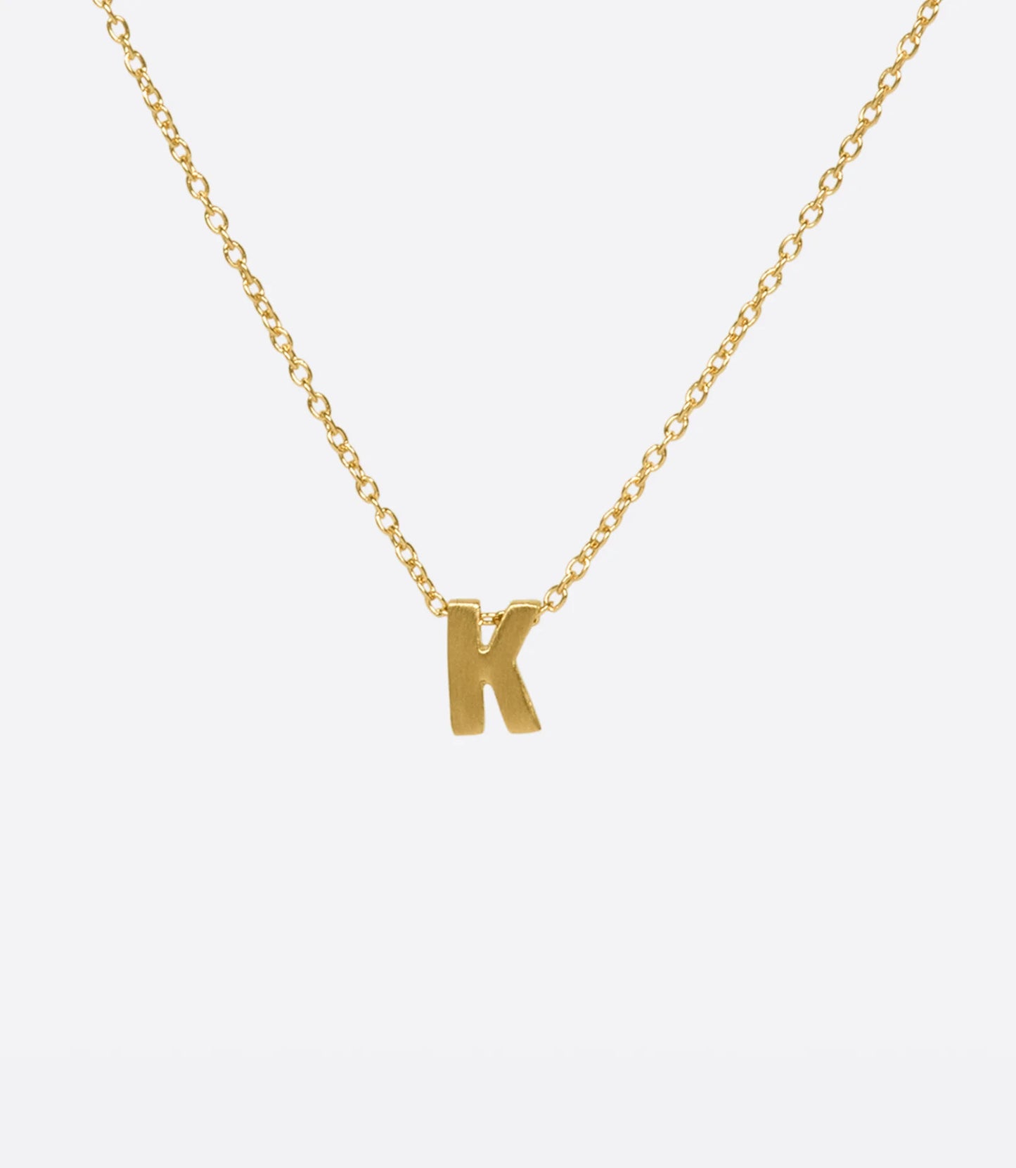 Micro Initial Necklace