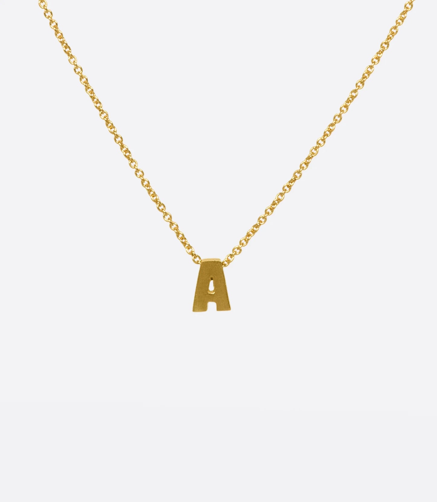 Micro Initial Necklace
