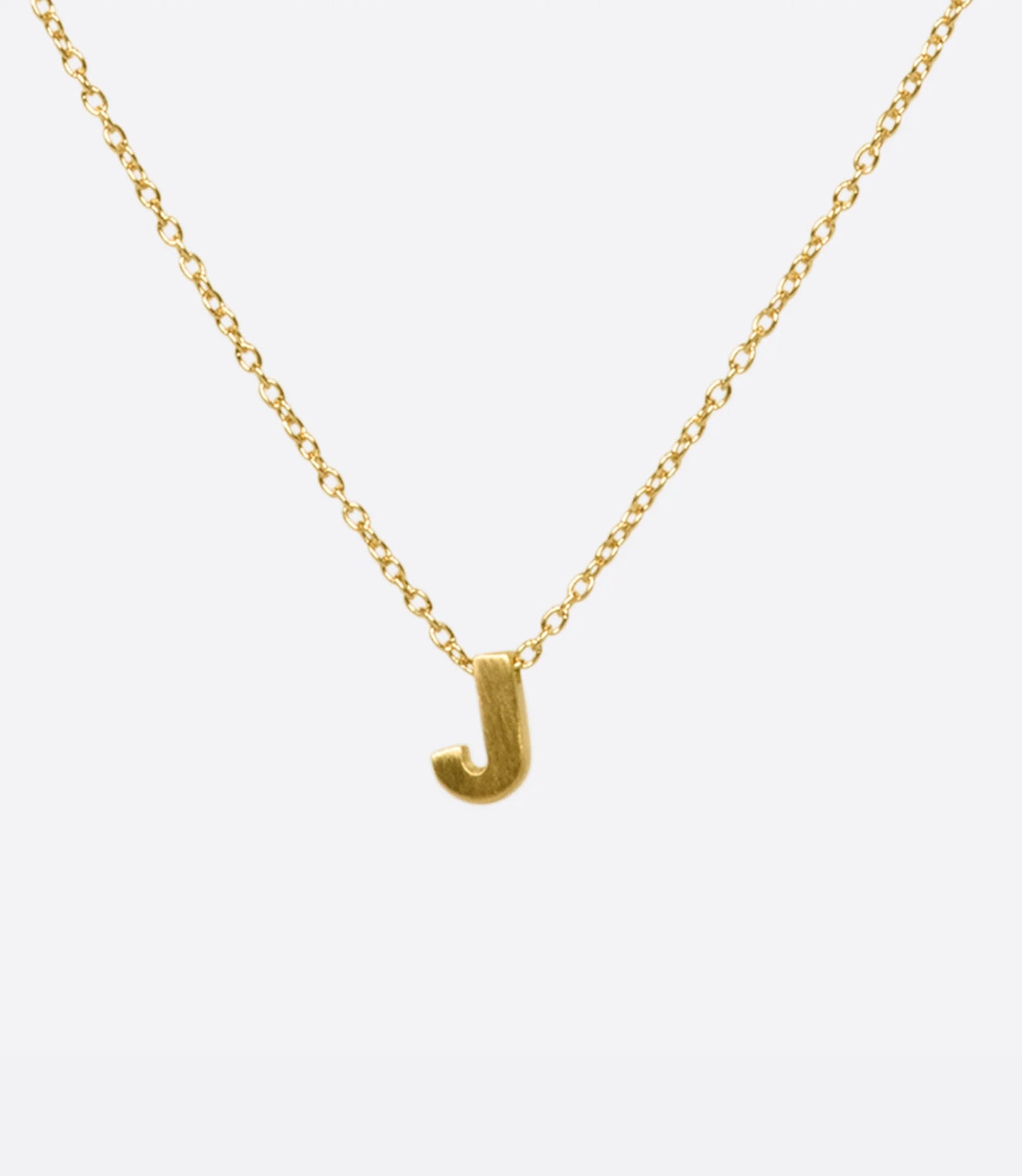 Micro Initial Necklace