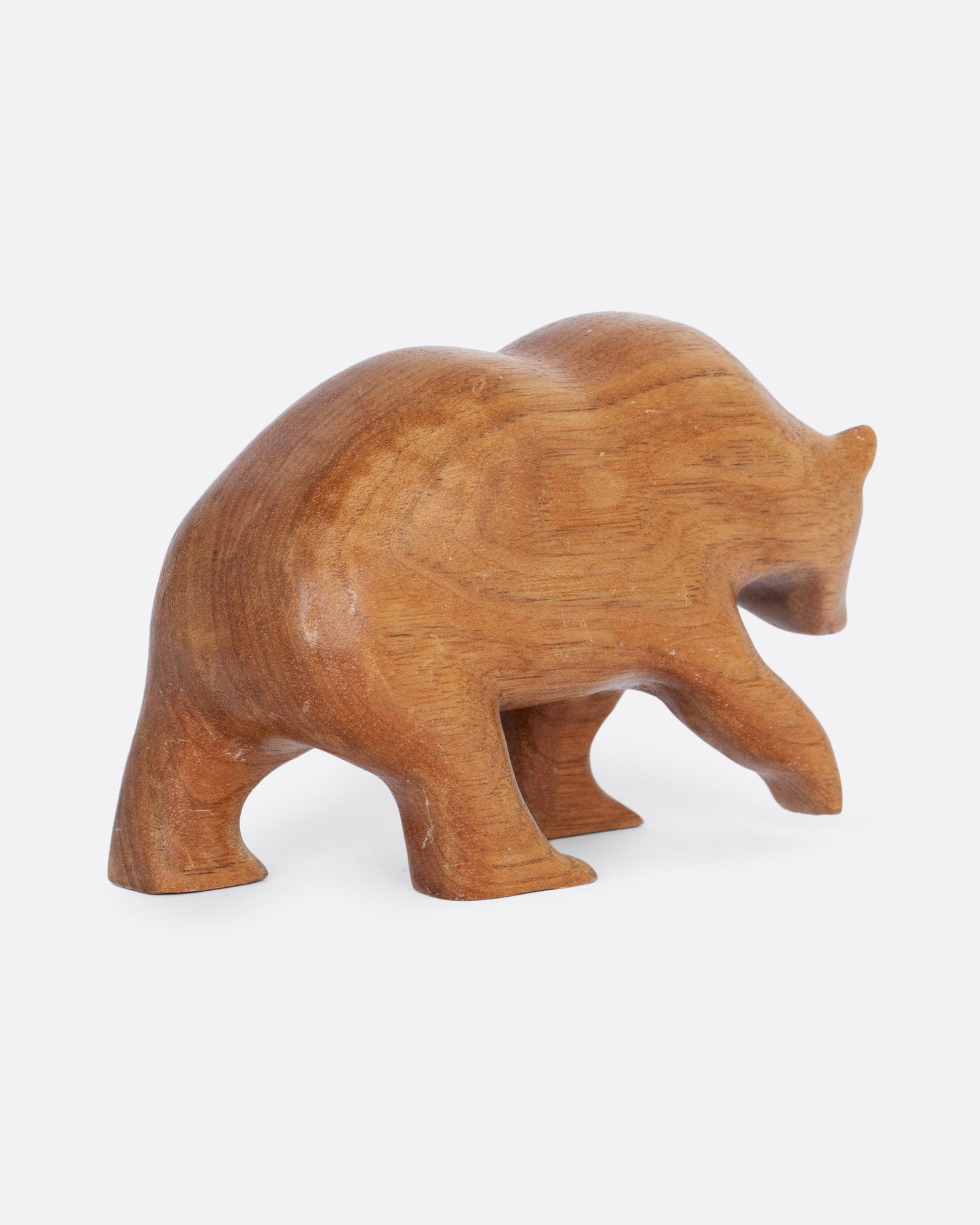 Hand Carved Wooden Bear