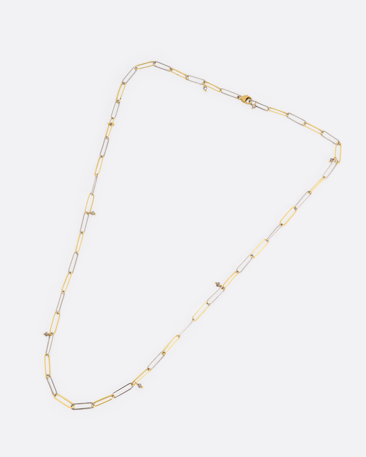 Popsicle Stick Diamond Necklace