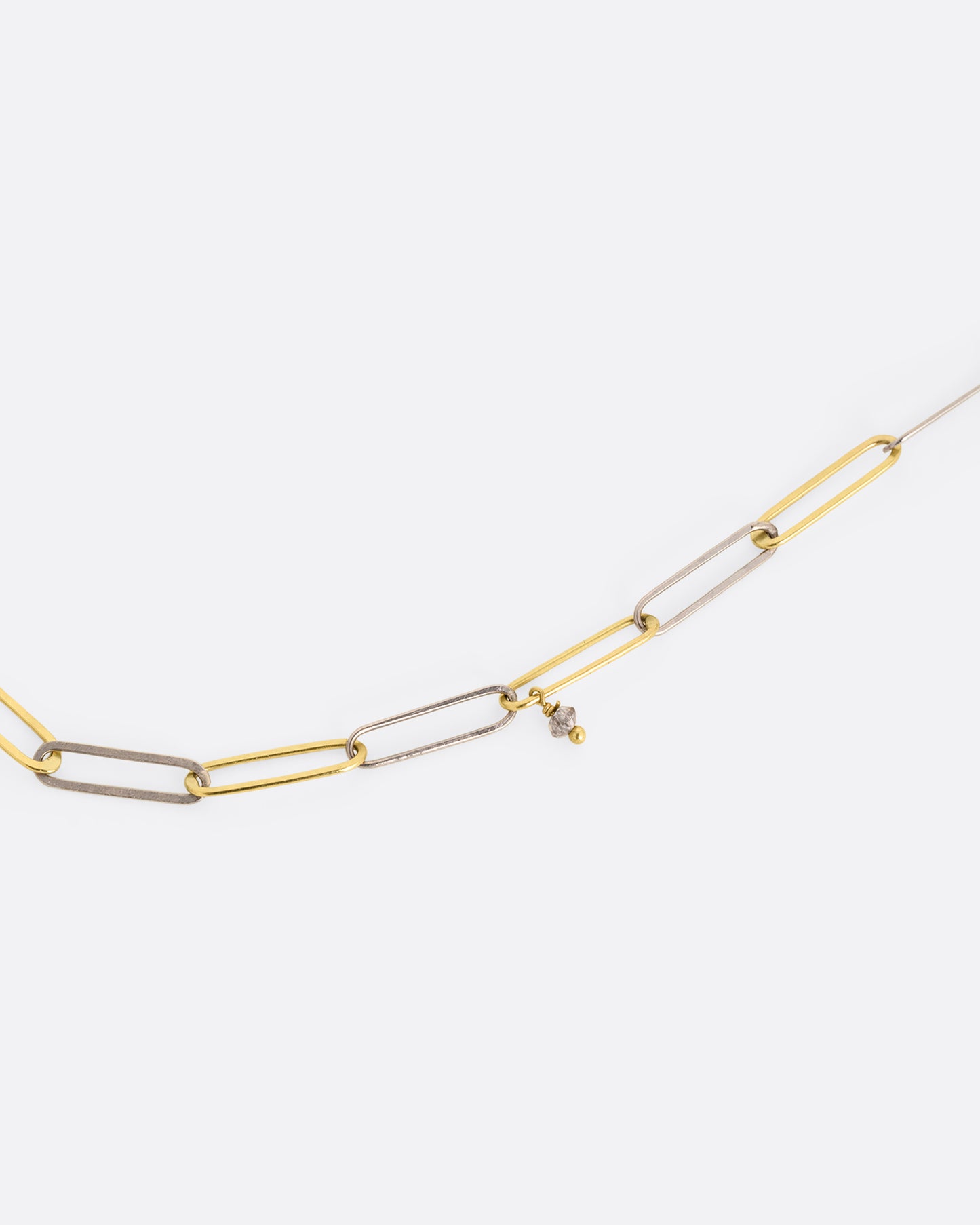 Popsicle Stick Diamond Necklace