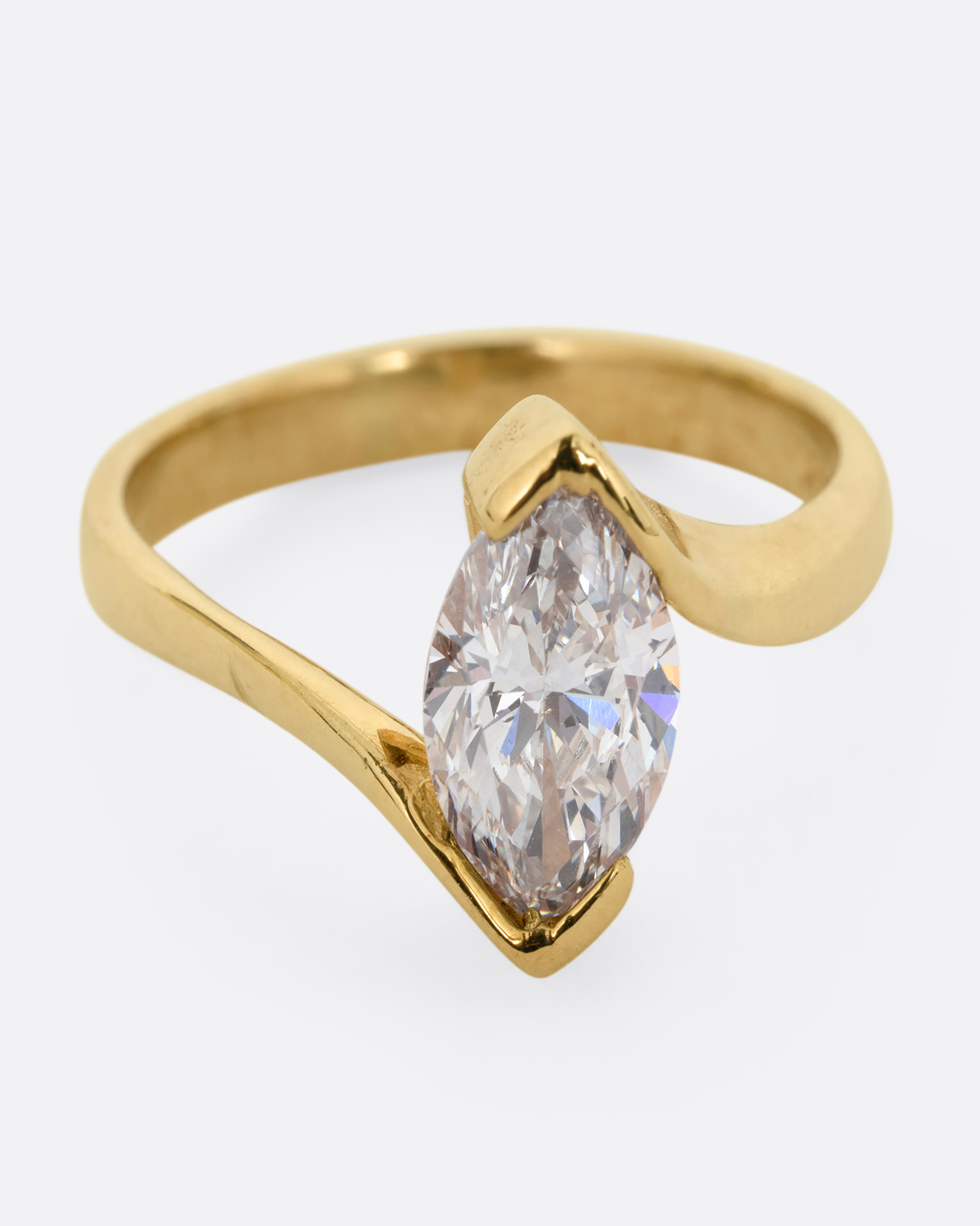 Diamond Bypass Ring