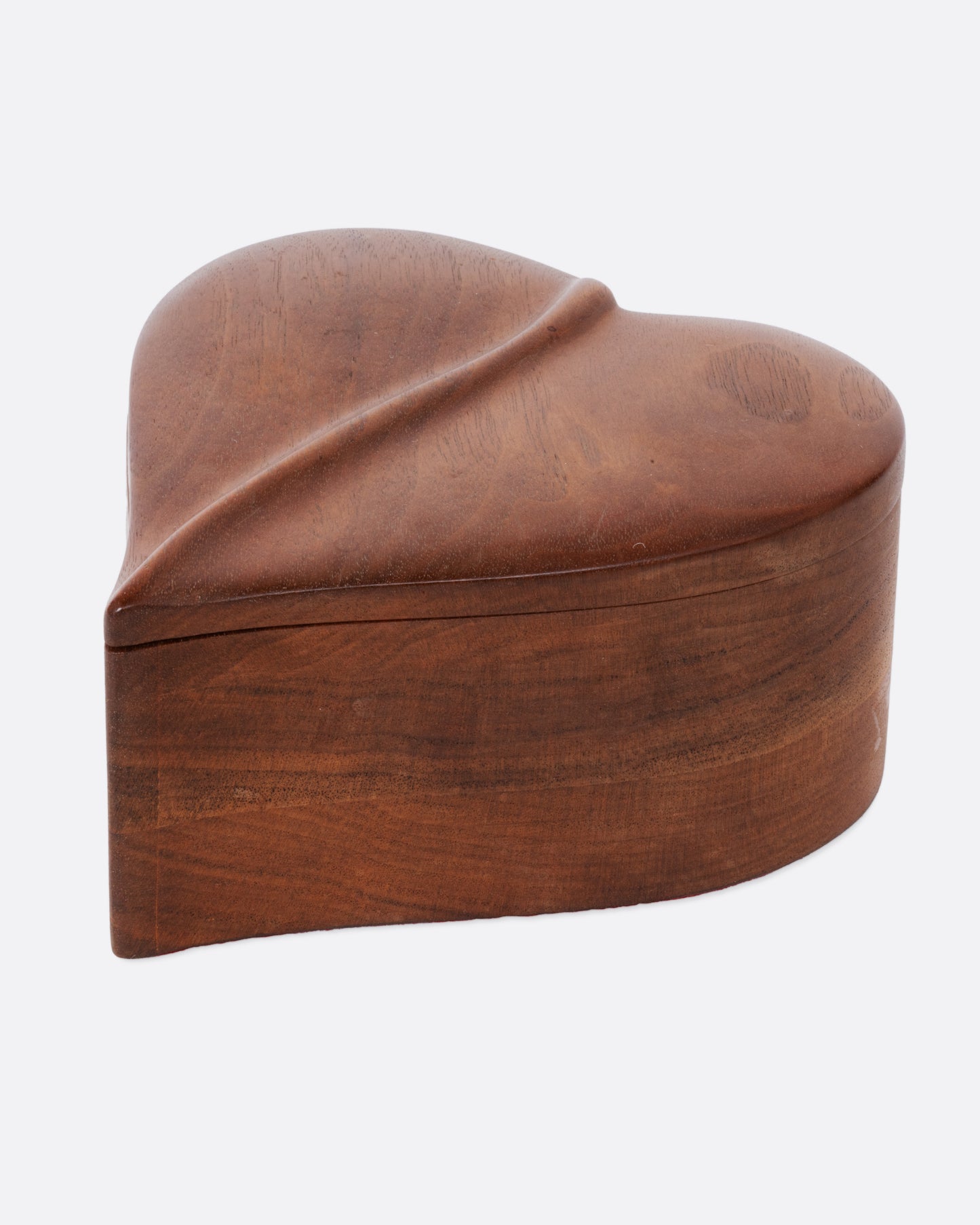 Wooden Heart Shaped Box