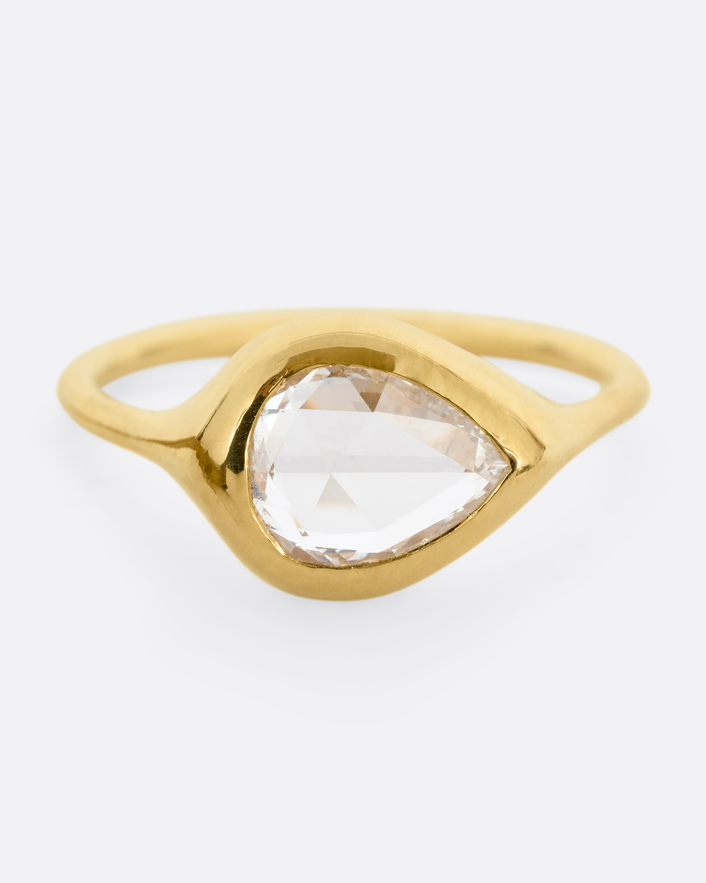 Pear Shaped Diamond Ring