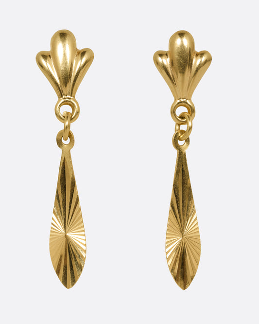 Fleur De Lis Dangle Earrings