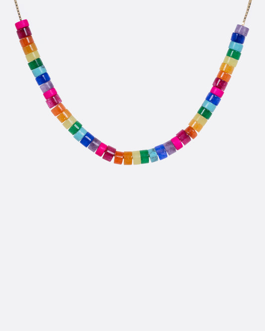 Multicolored Gemstone 'Worry Bead' Necklace