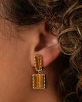 Tiger's Eye Drop Earrings