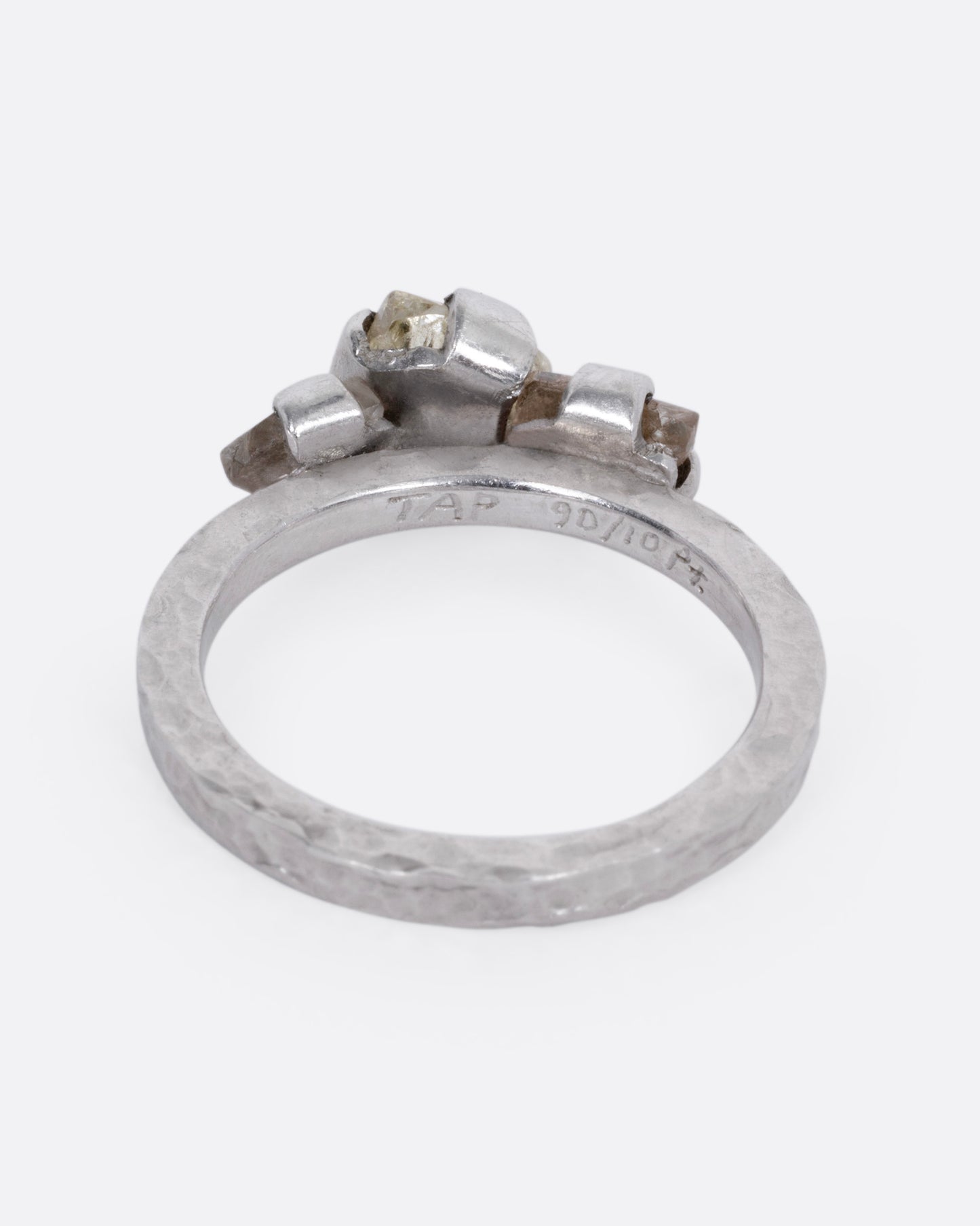 Diamond Trio Platinum Ring