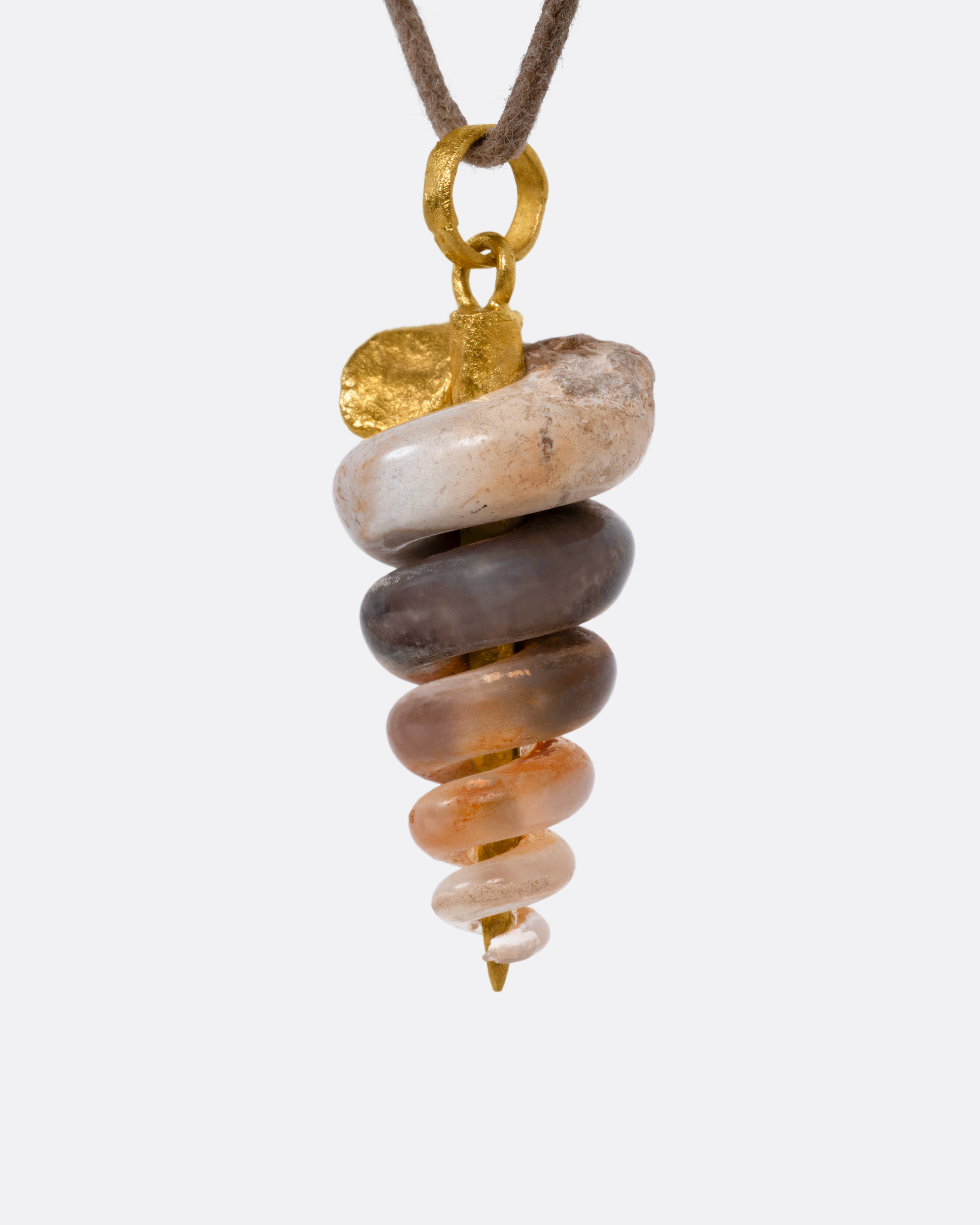 Fossilized Snail Necklace