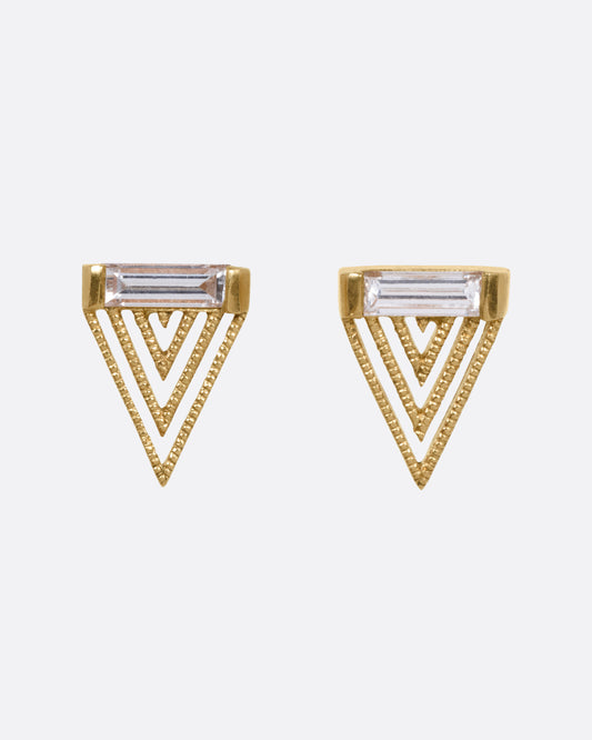Pang Diamond Stud Earrings