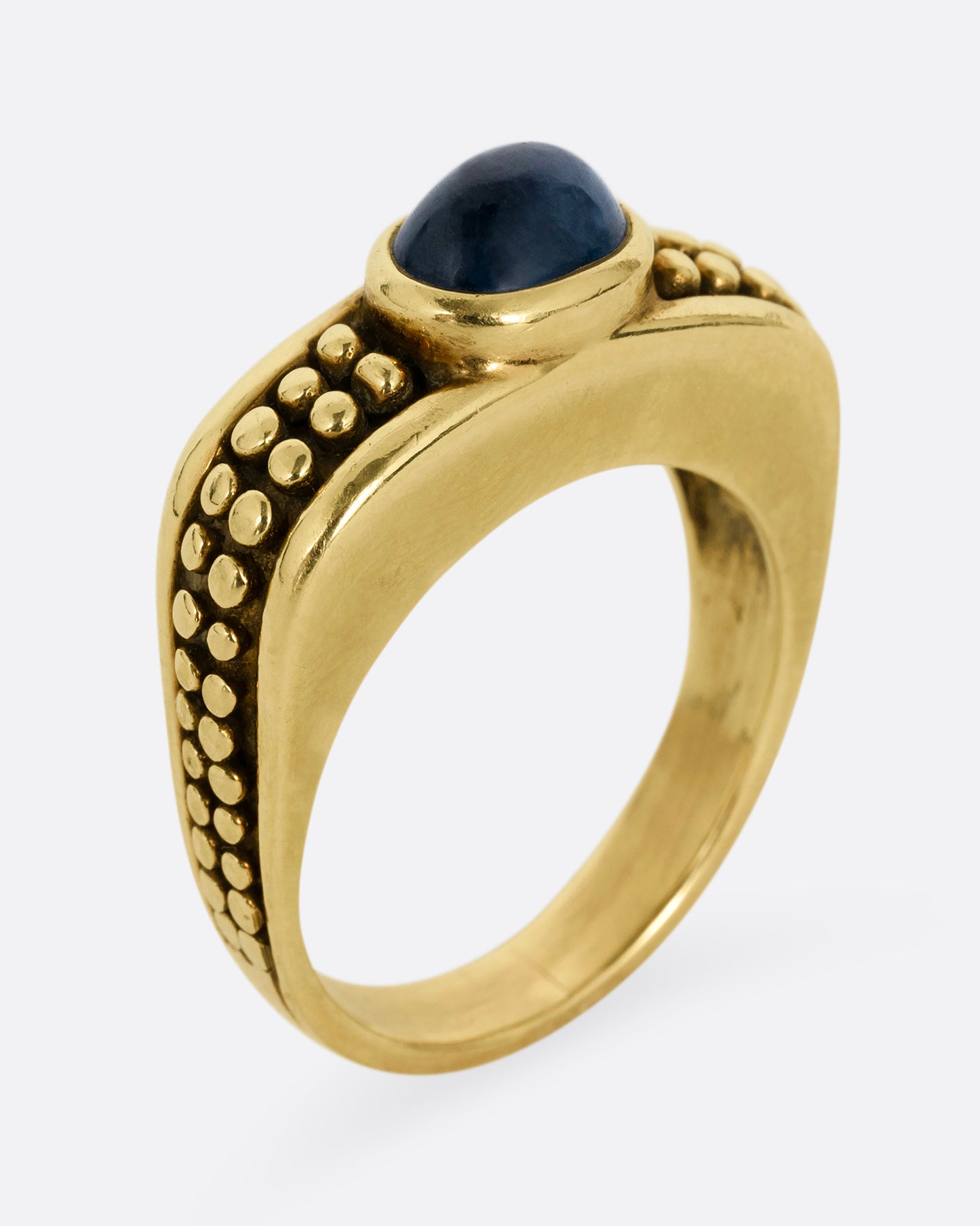 Sapphire Cabochon Ring