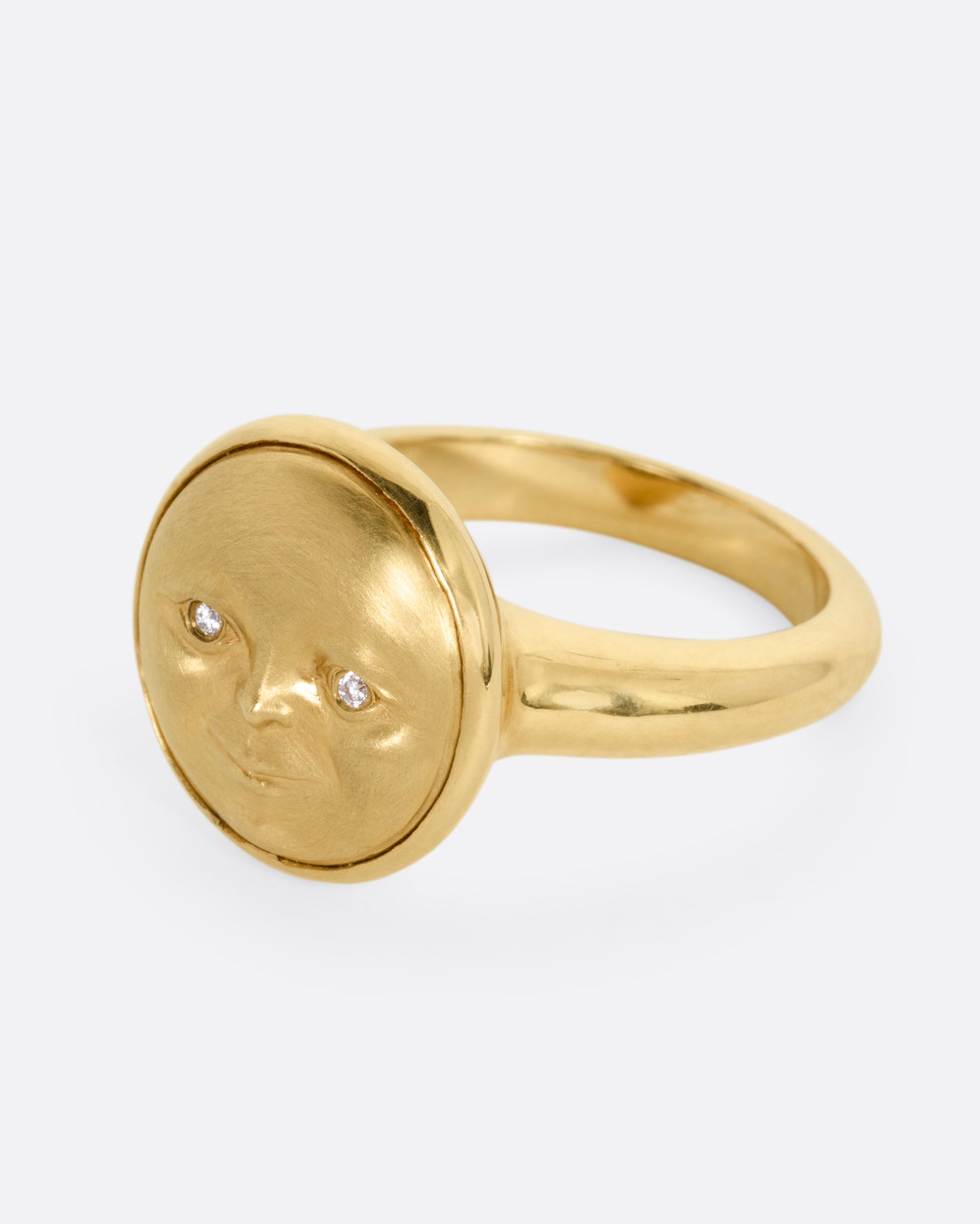 Diamond Moonface Ring