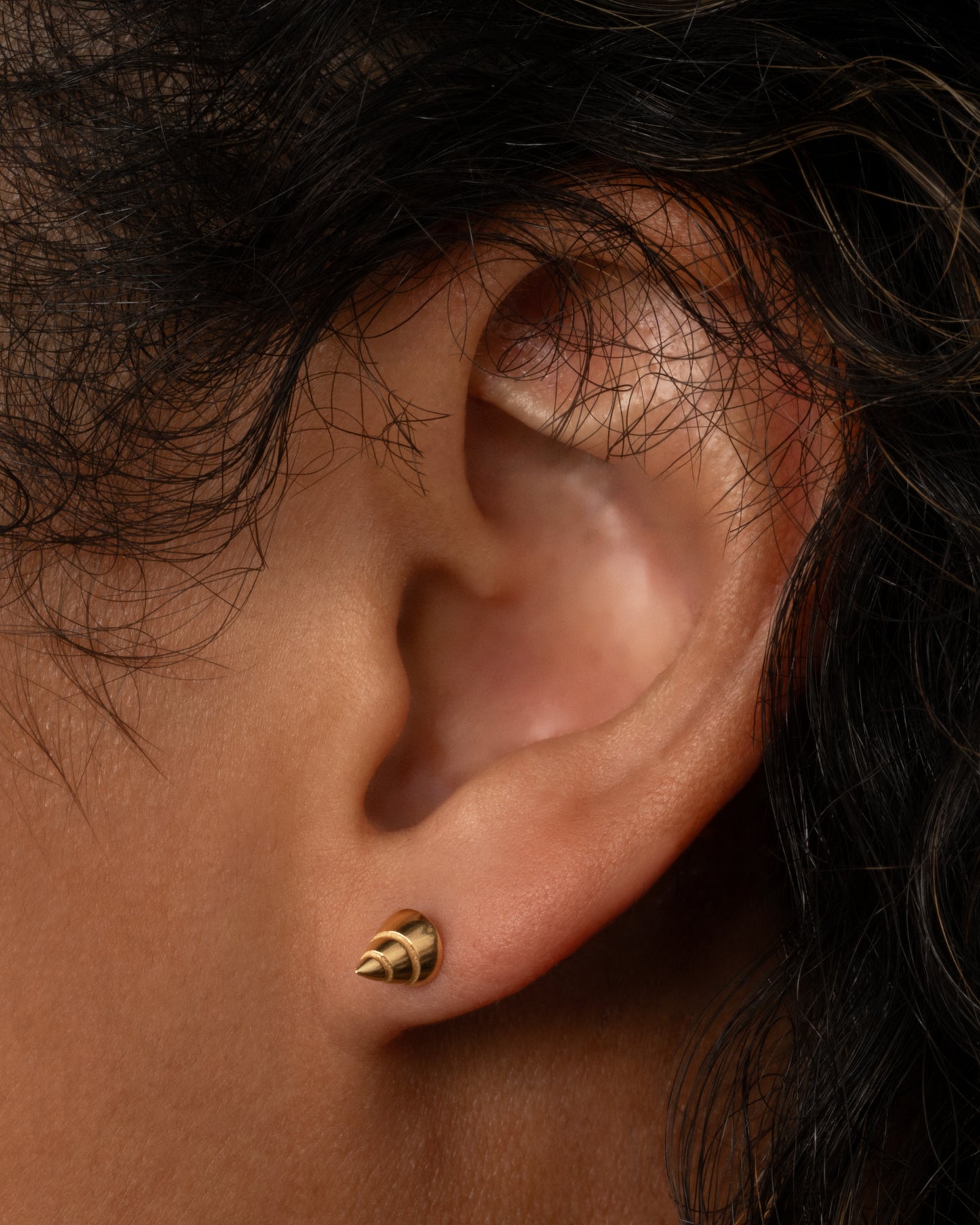 Conical Shell Earring