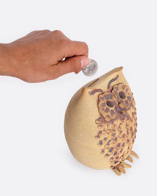 Ceramic Owl Bank