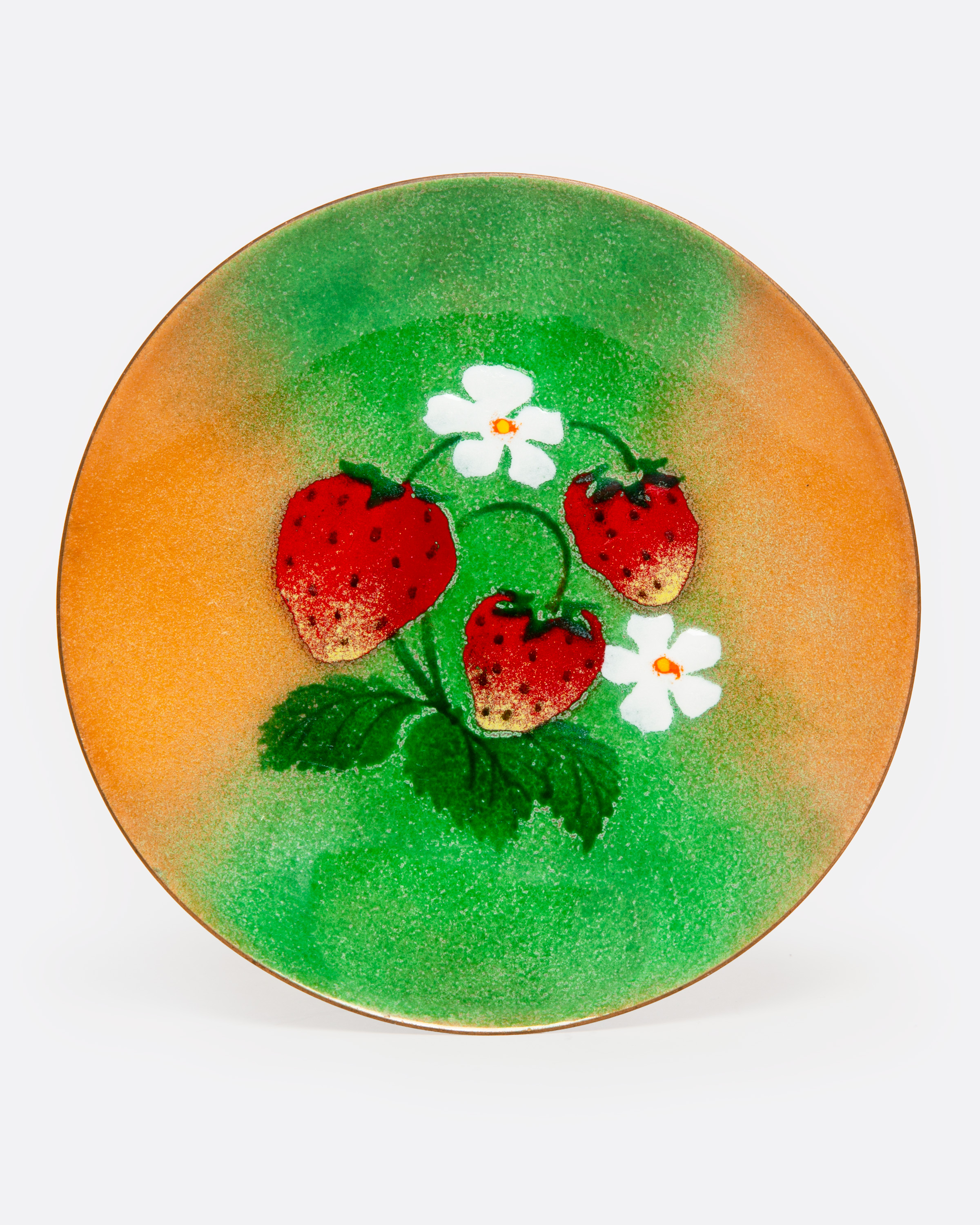 ENAMEL STRAWBERRY PLATE