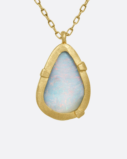 Australian Opal Pendant Necklace