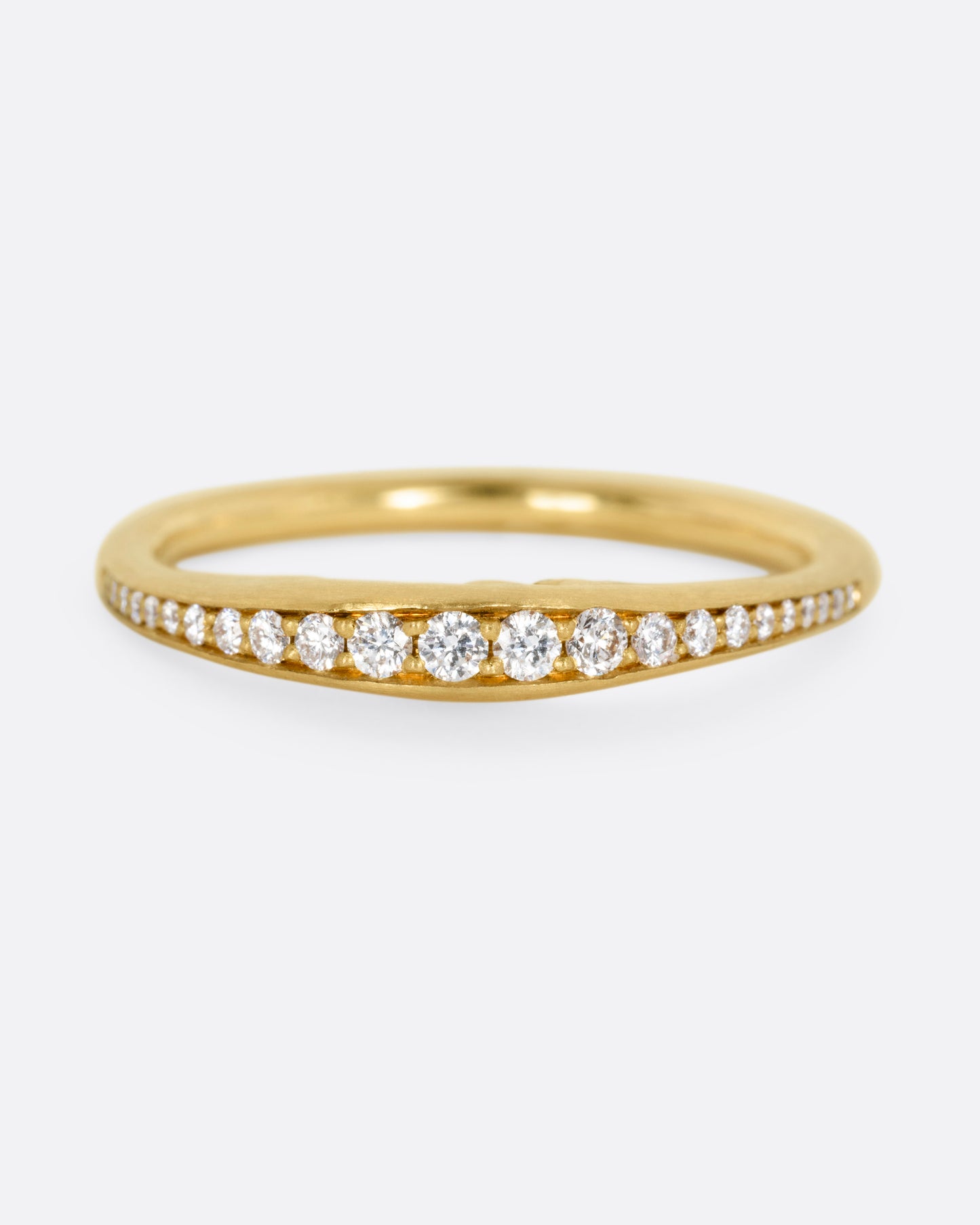 Crescent Moon Face Diamond Ring