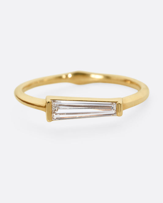 Tapered Baguette Diamond Ring