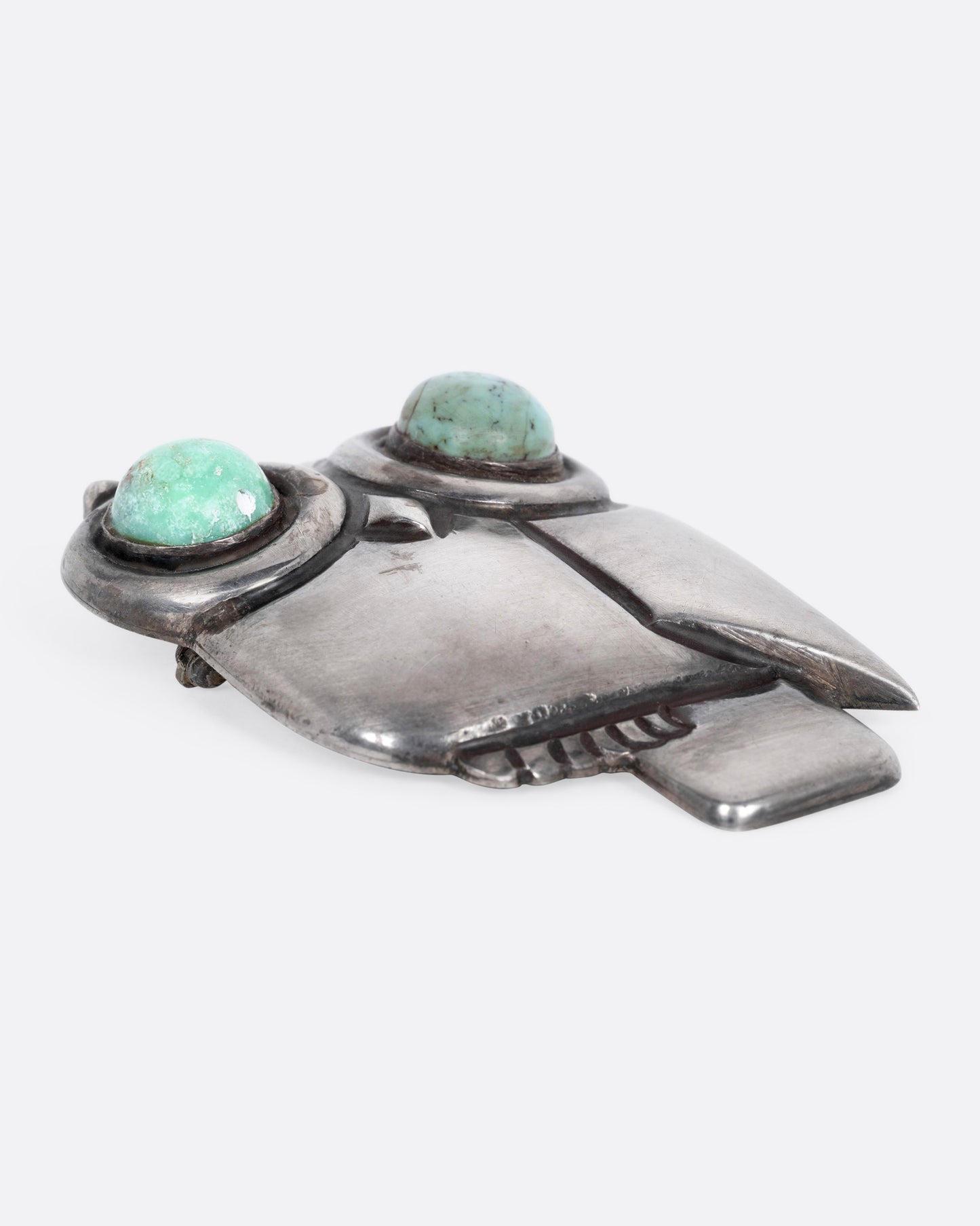 Turquoise Eyed Owl Pin