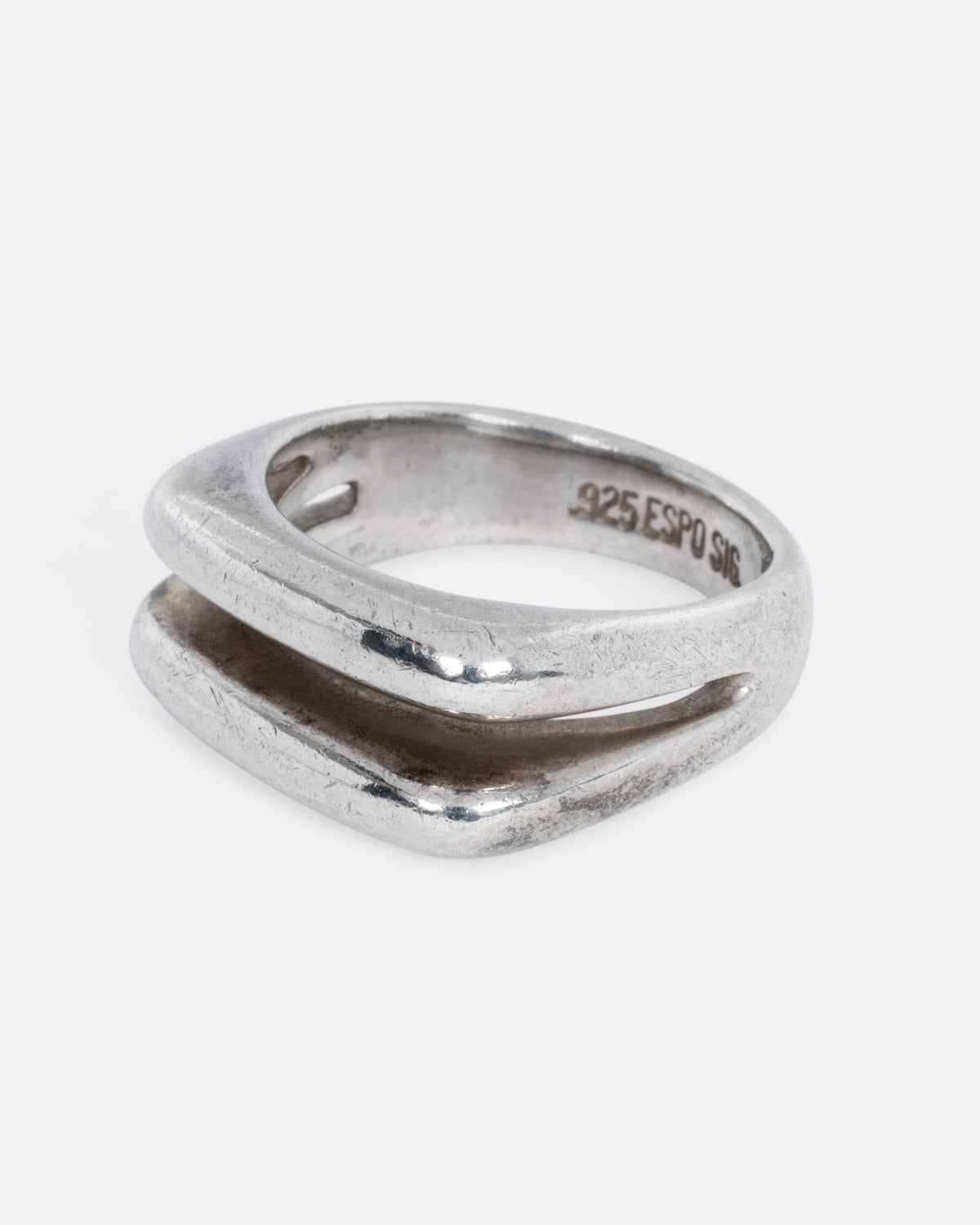 Split Face Signet Ring