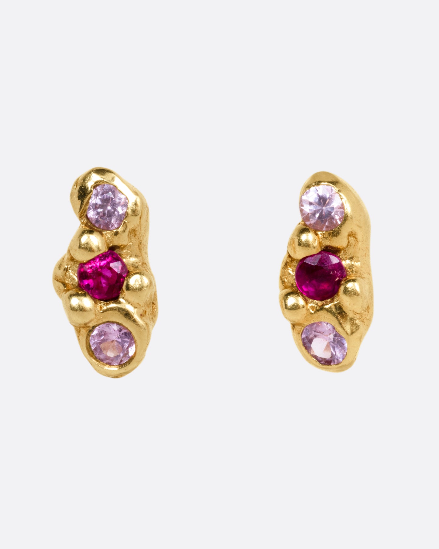 Sapphire Cloud Stud Earrings