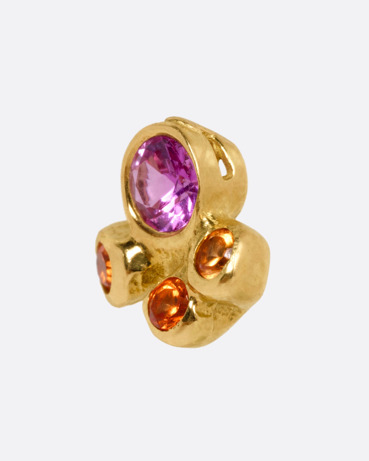 Sunset Sapphire Stud Earrings