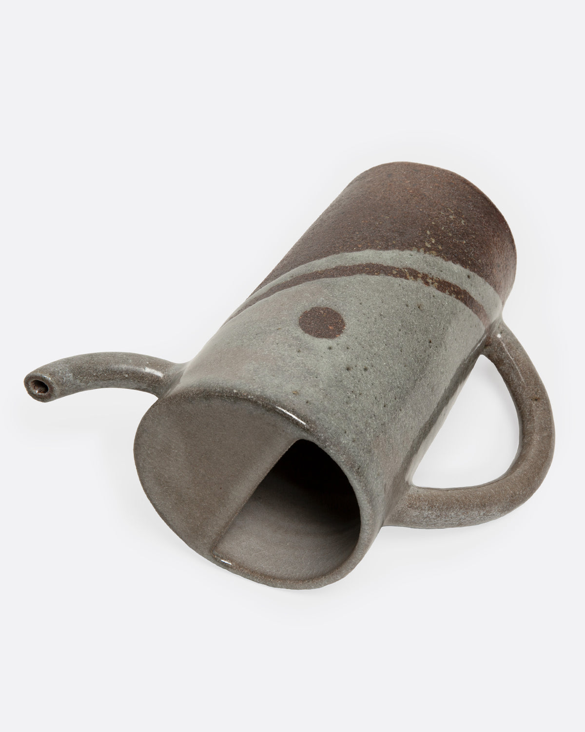 Dipped Brown Handled Pitcher
