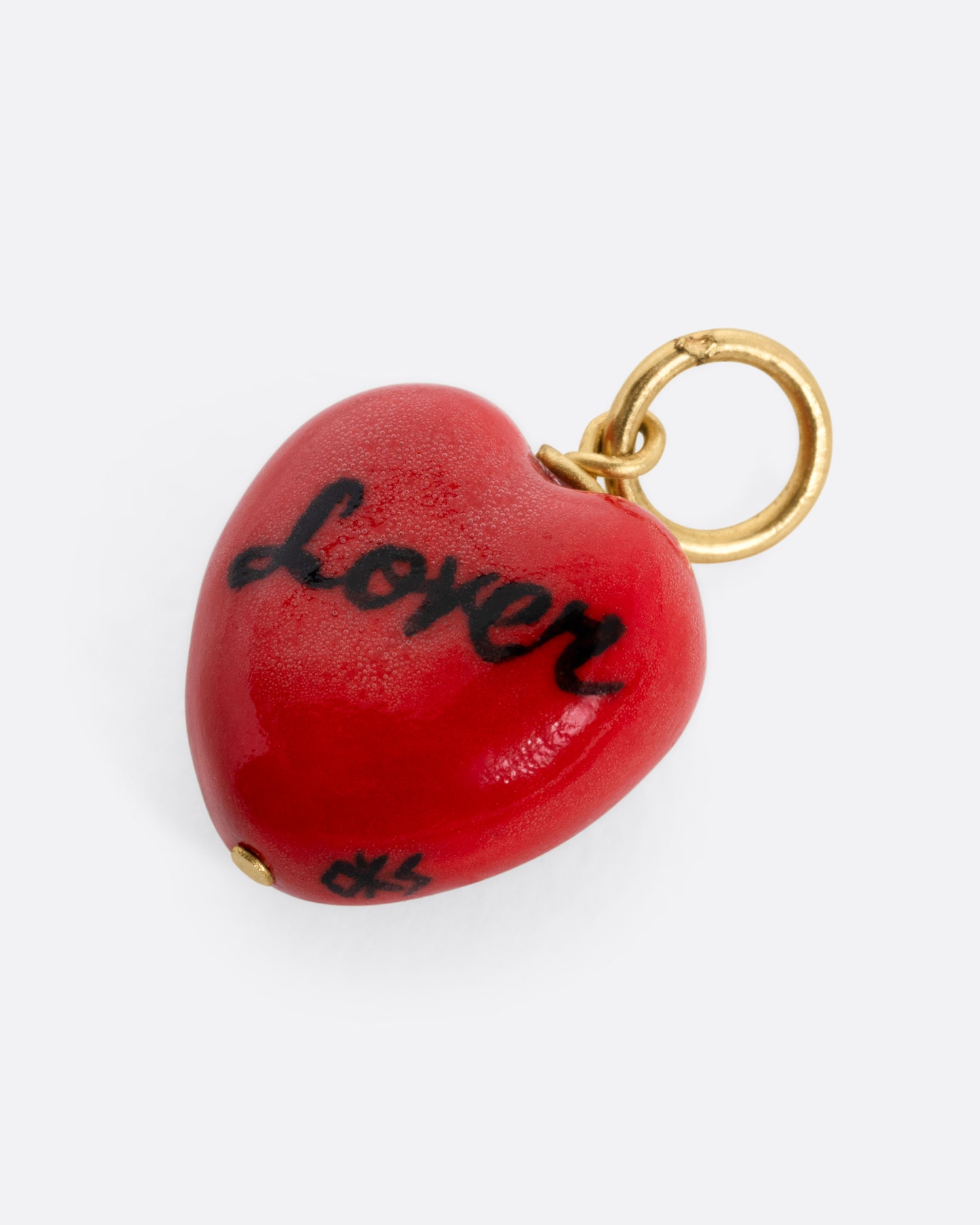 'Lover' Heart Charm