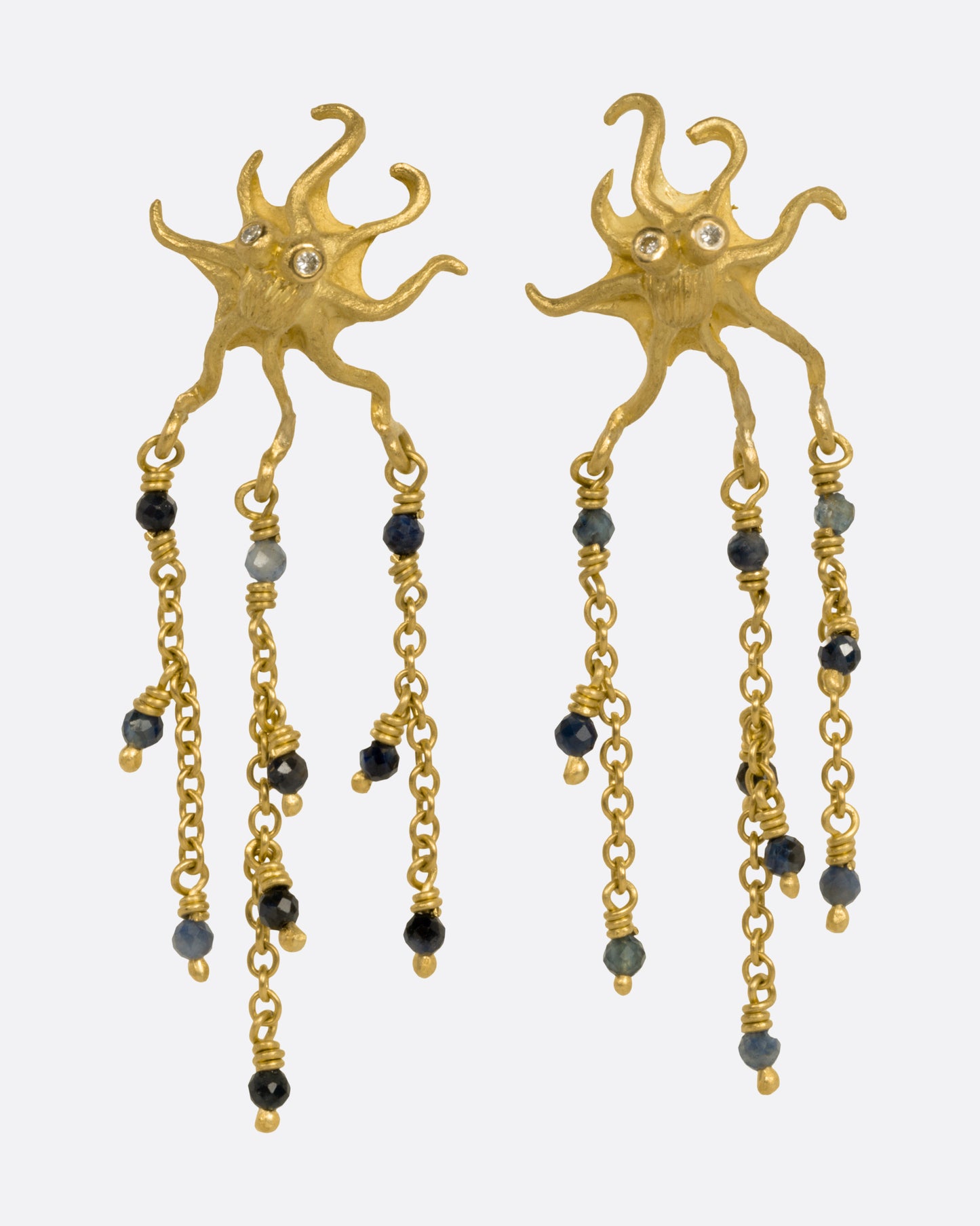 Octopus Dangle Stud Earrings
