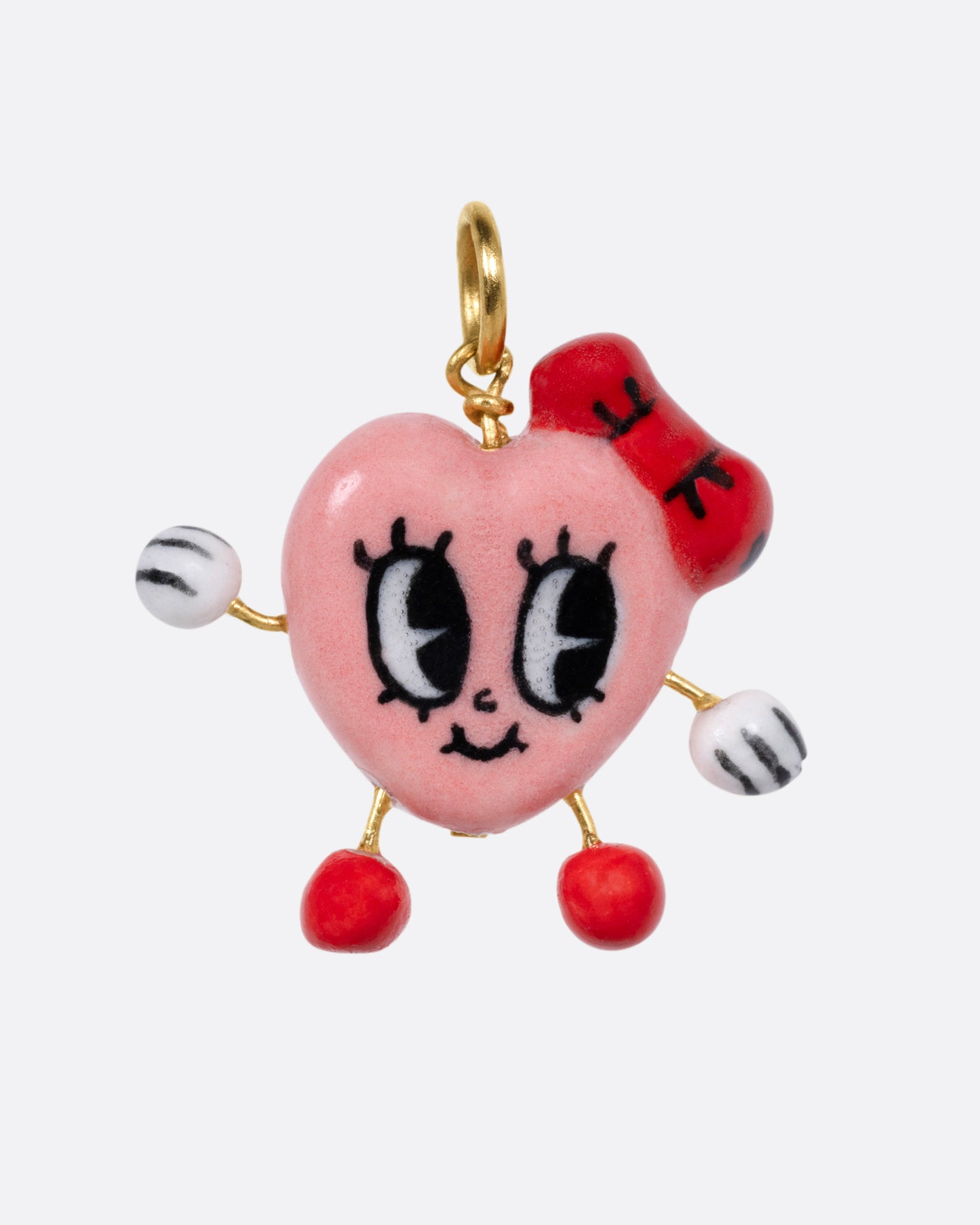 'Kiss Me' Heart Charm