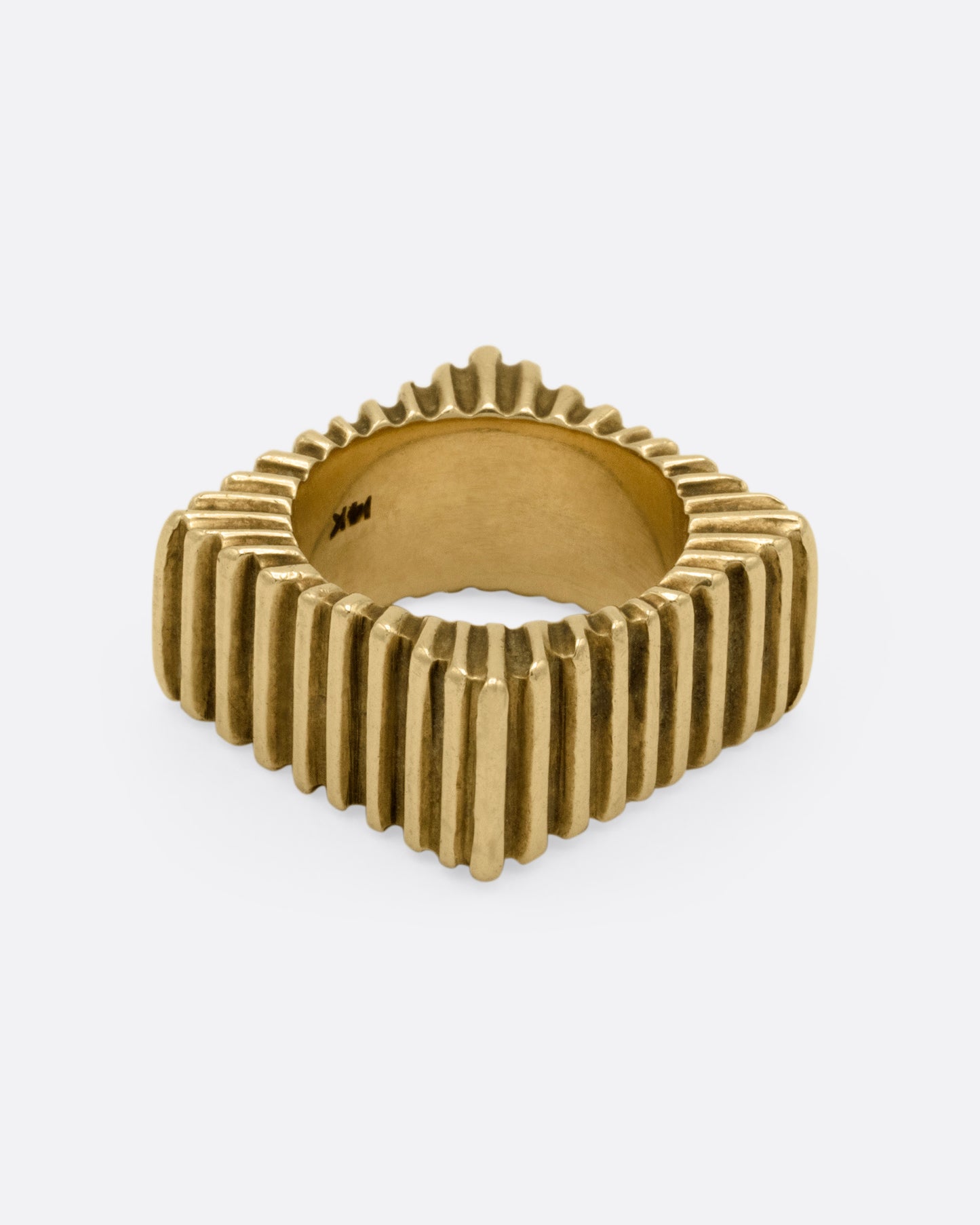 Square Rippled Ring