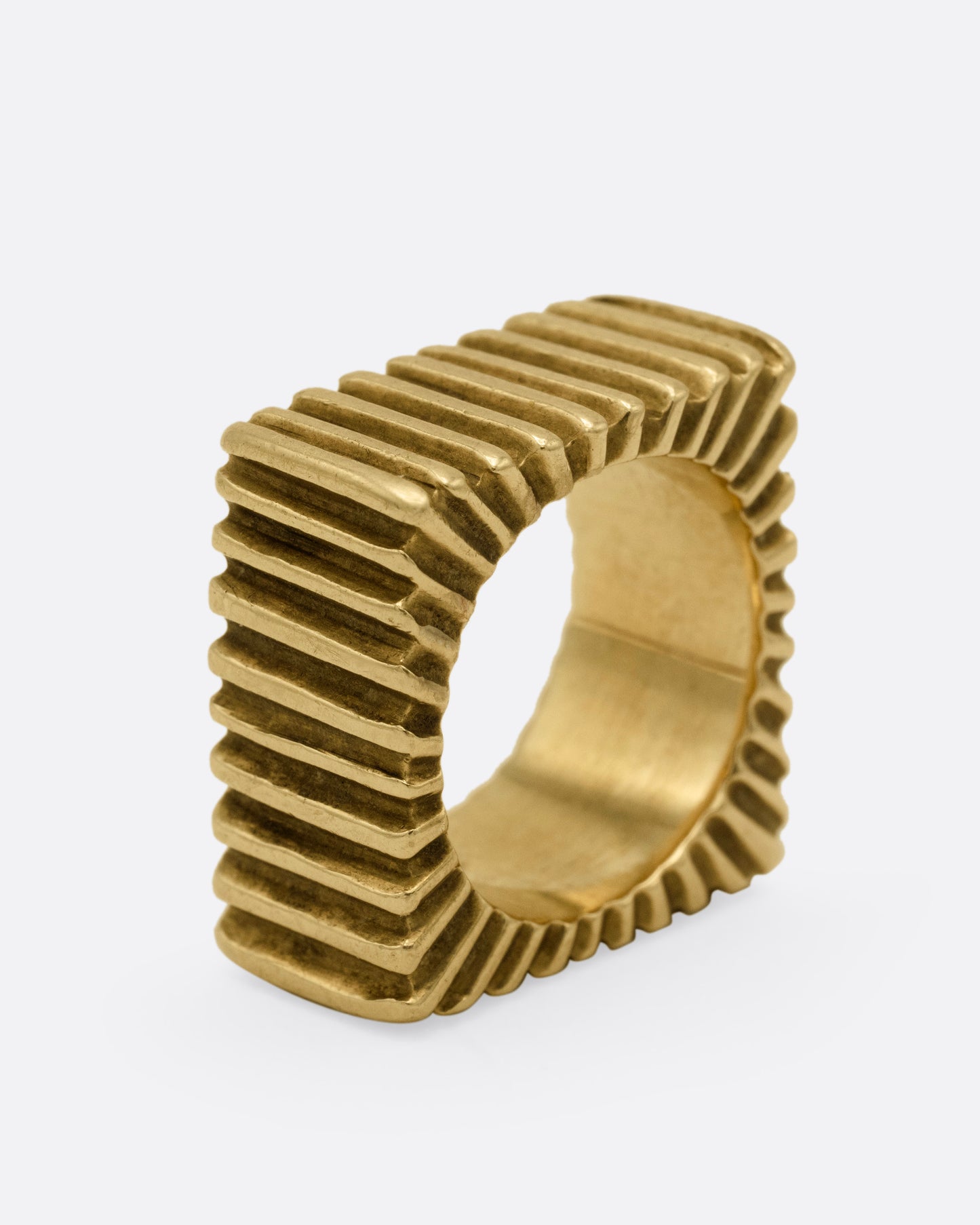 Square Rippled Ring