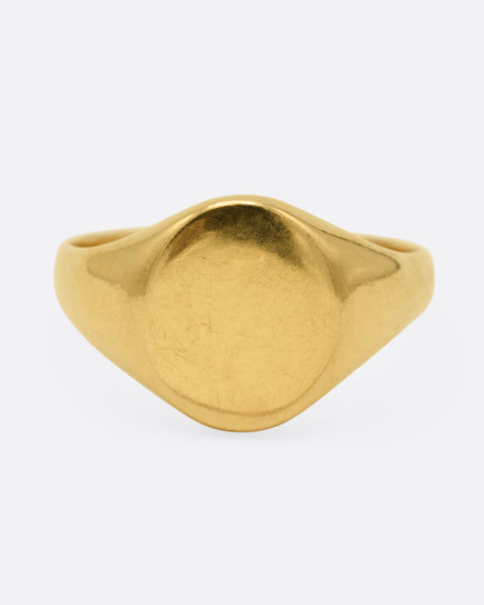 Round Signet Ring